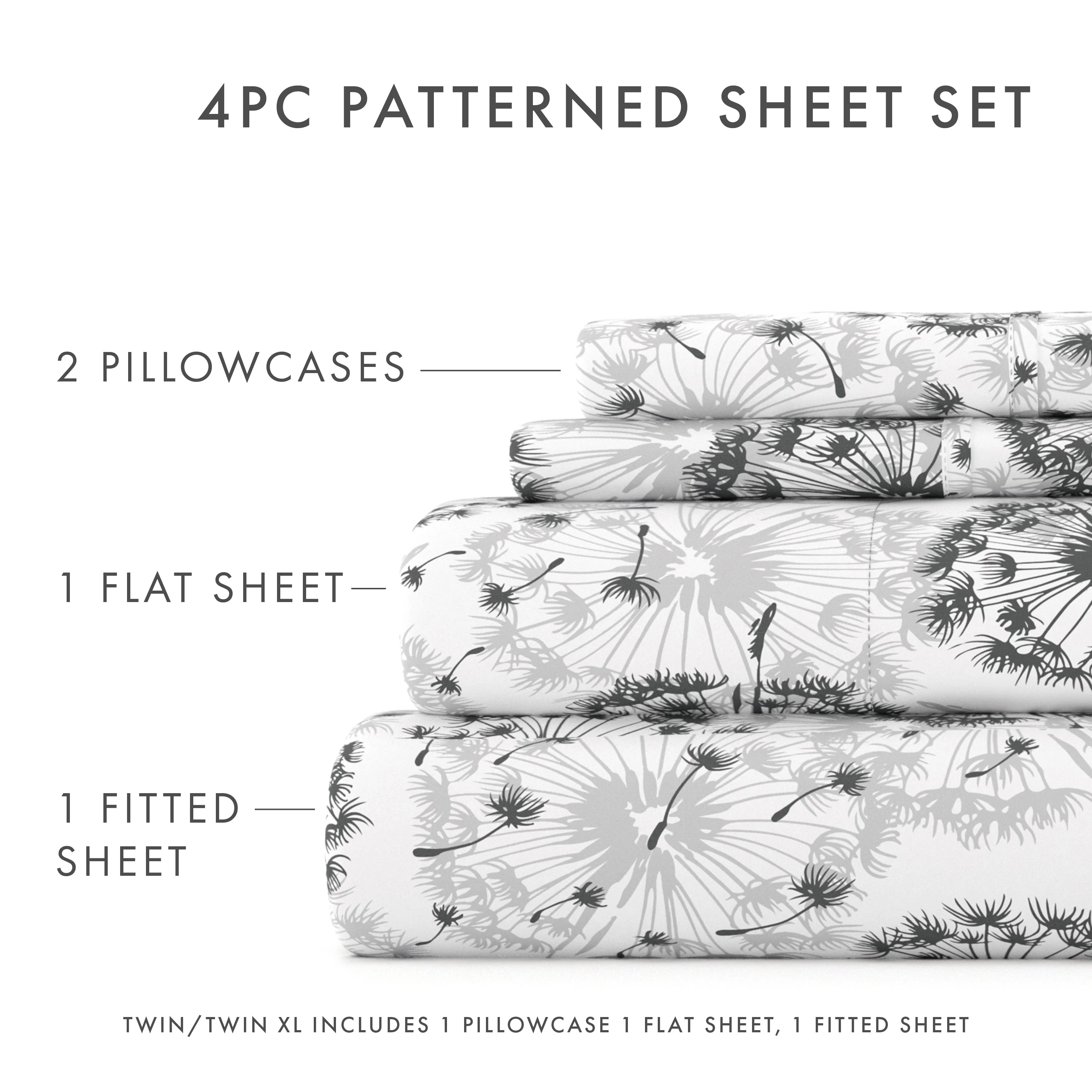 Make A Wish Pattern 4-Piece Sheet Set - Sale - Image 5