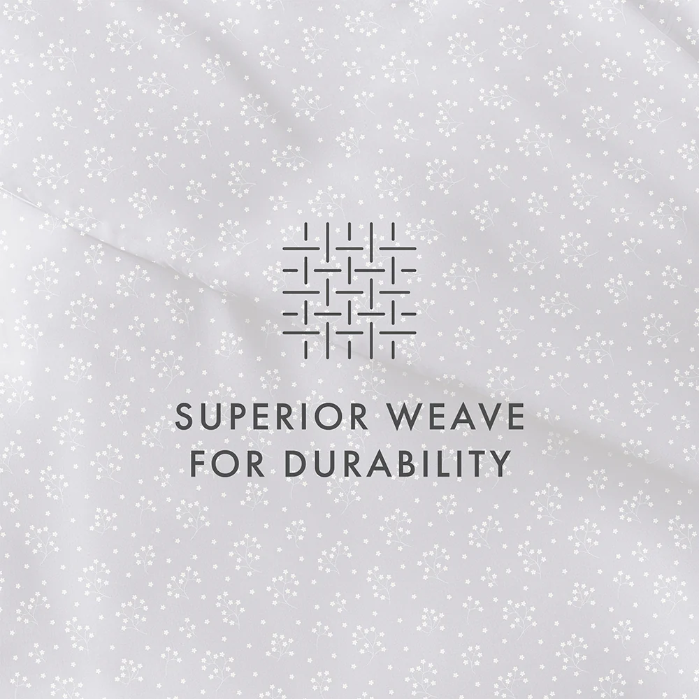 Midnight Blossoms Pattern 3-Piece Duvet Cover Set - Image 10