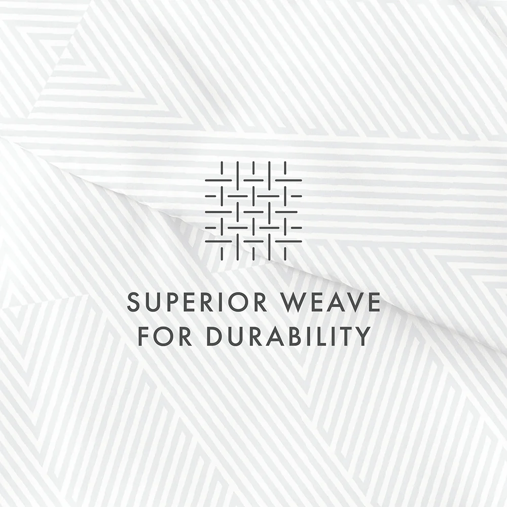Modern Diagonal Pattern 3-Piece Duvet Cover Set - Image 10