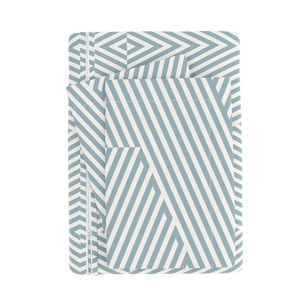 Modern Diagonal Pattern 3-Piece Duvet Cover Set - Image 6
