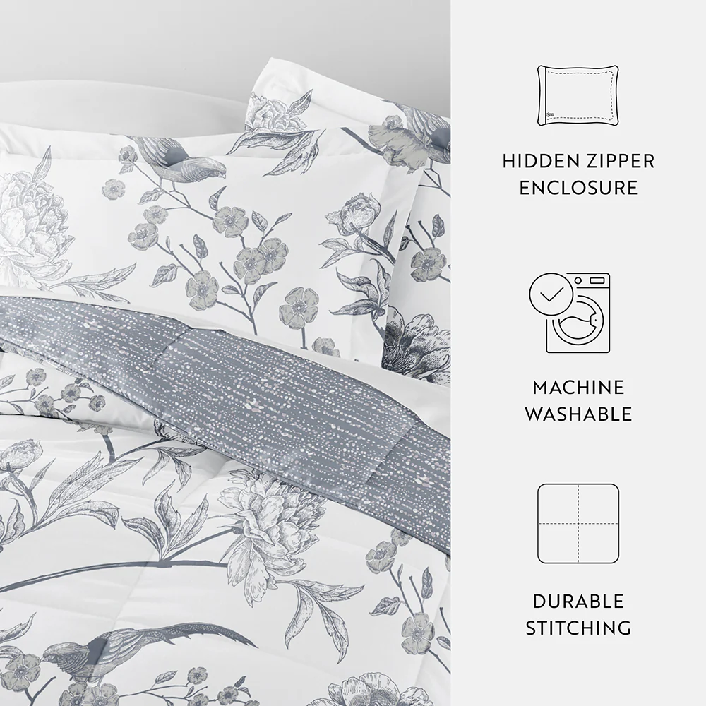 Molly Botanicals Reversible Down-Alternative Comforter Set - Image 13