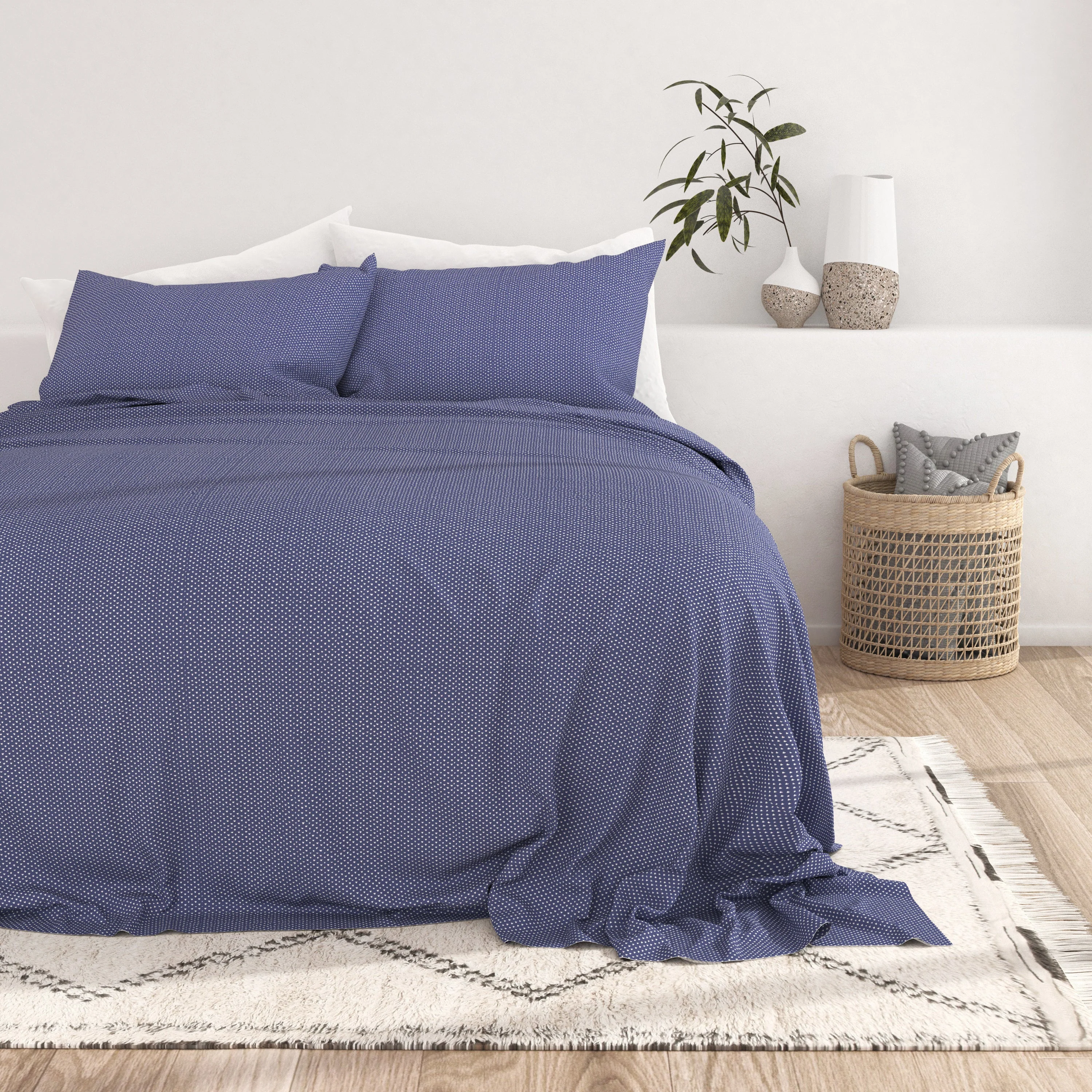 My Heart Pattern 4-Piece Sheet Set - Sale - Image 9