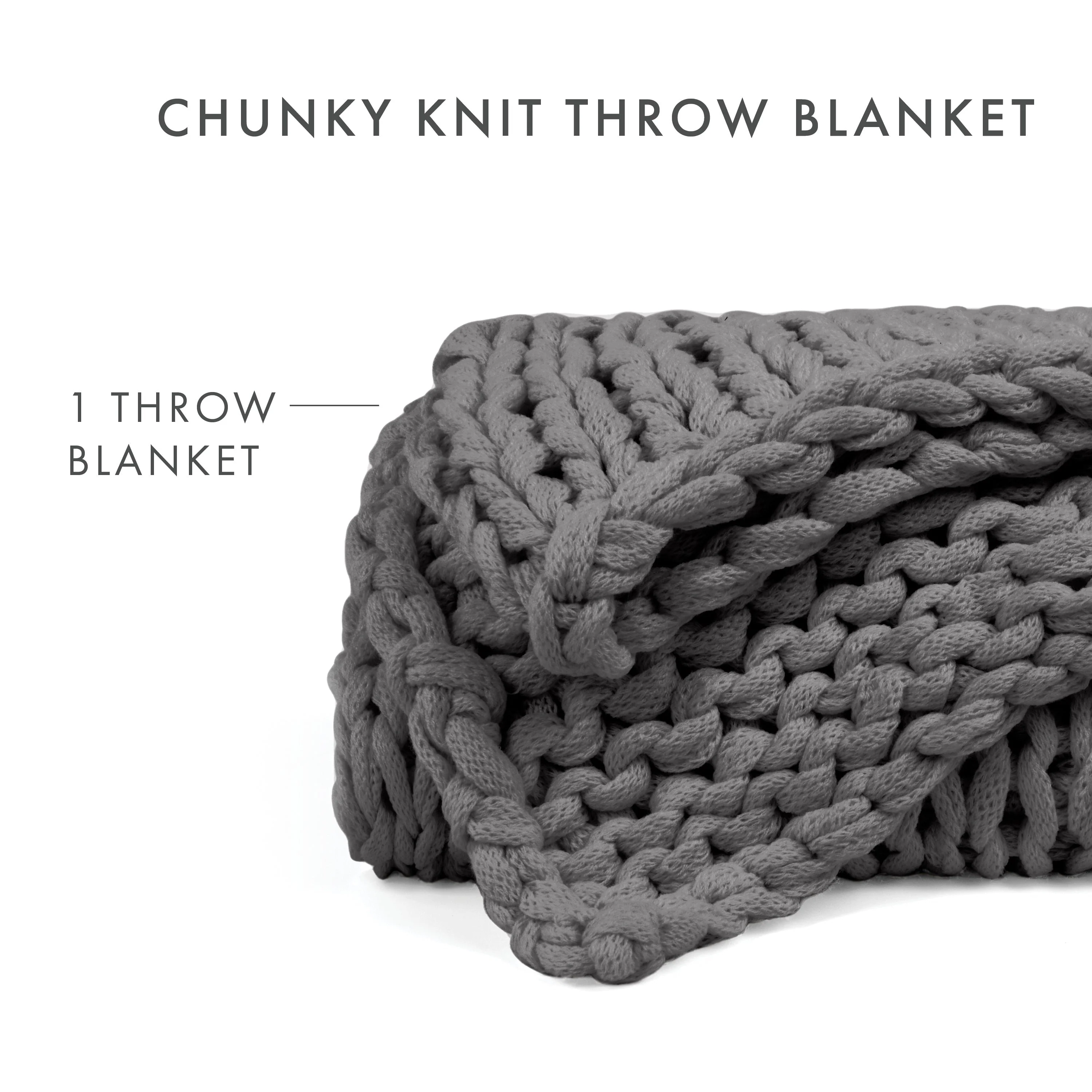 Oversized Chunky Knit Blanket (Sale) - Image 17