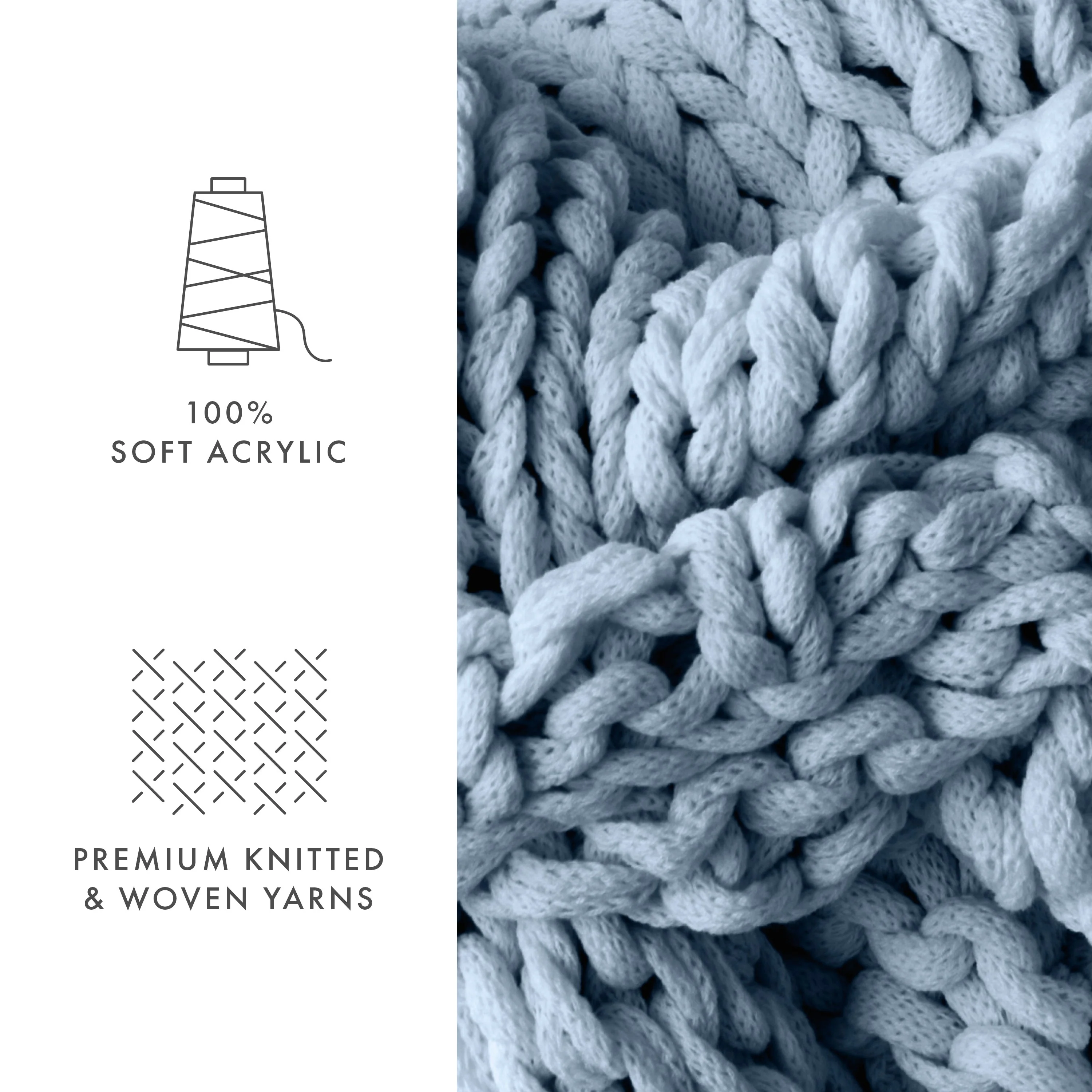Oversized Chunky Knit Blanket (Sale) - Image 23