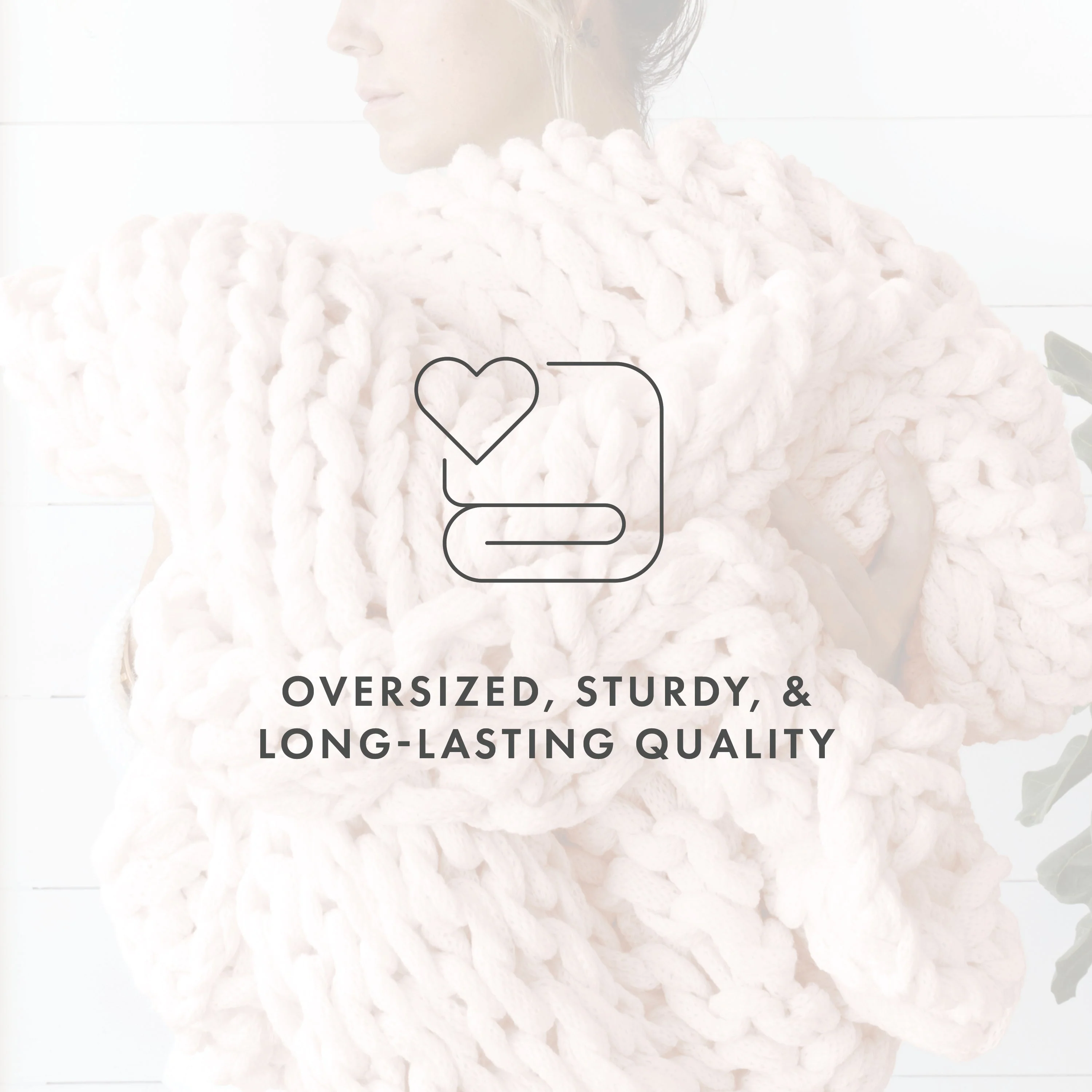 Oversized Chunky Knit Blanket (Sale) - Image 34