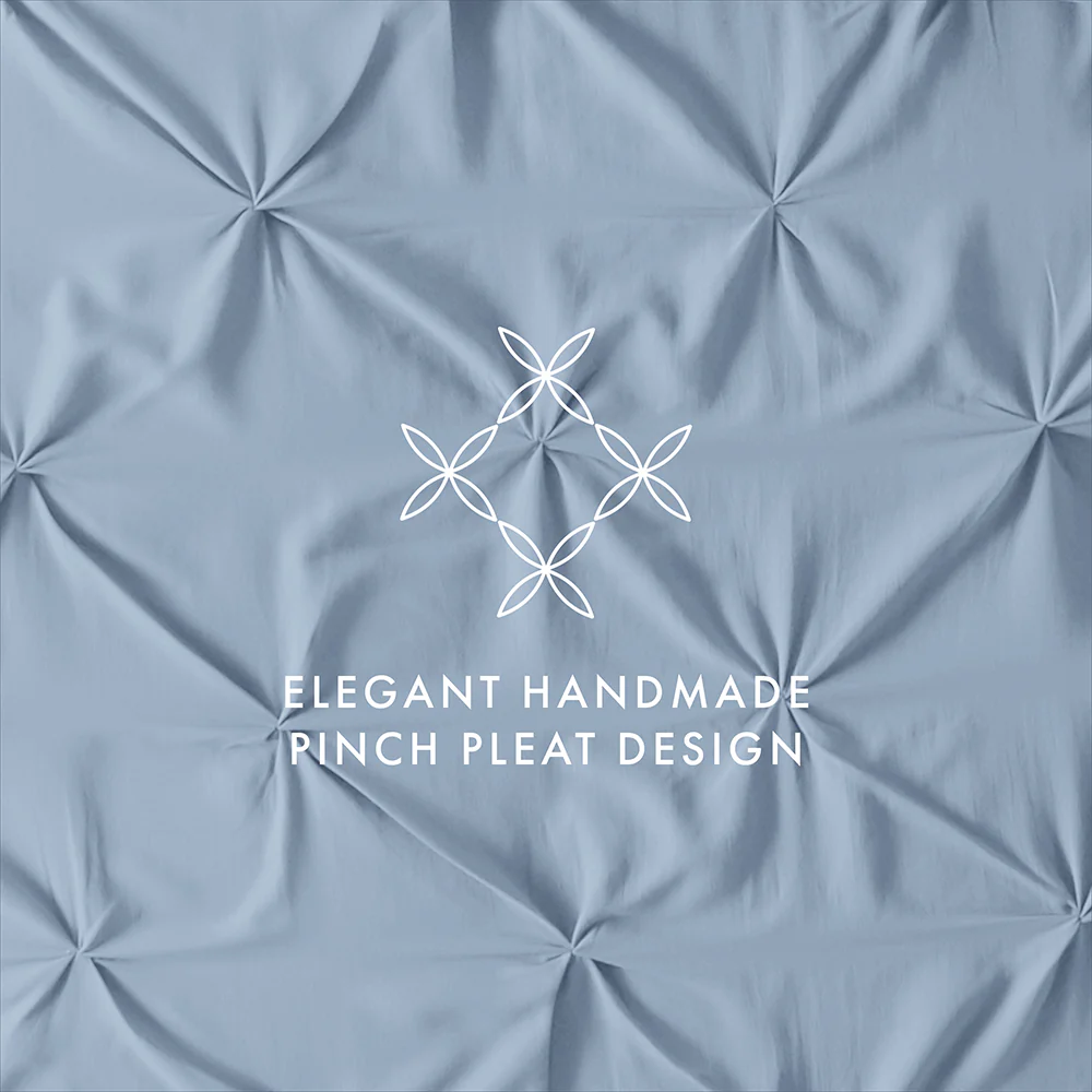 Pinch-Pleat 3-Piece Duvet Cover Set - Image 25