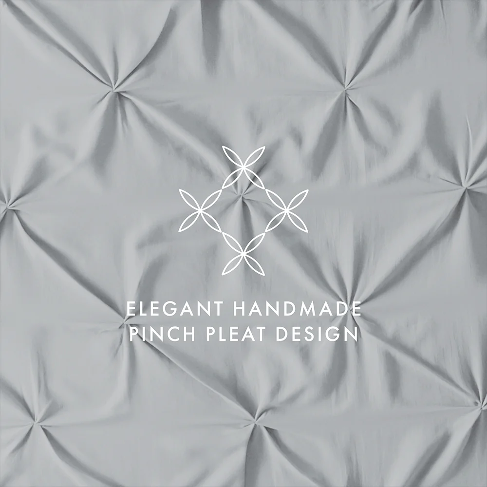 Pinch-Pleat 3-Piece Duvet Cover Set - Image 28