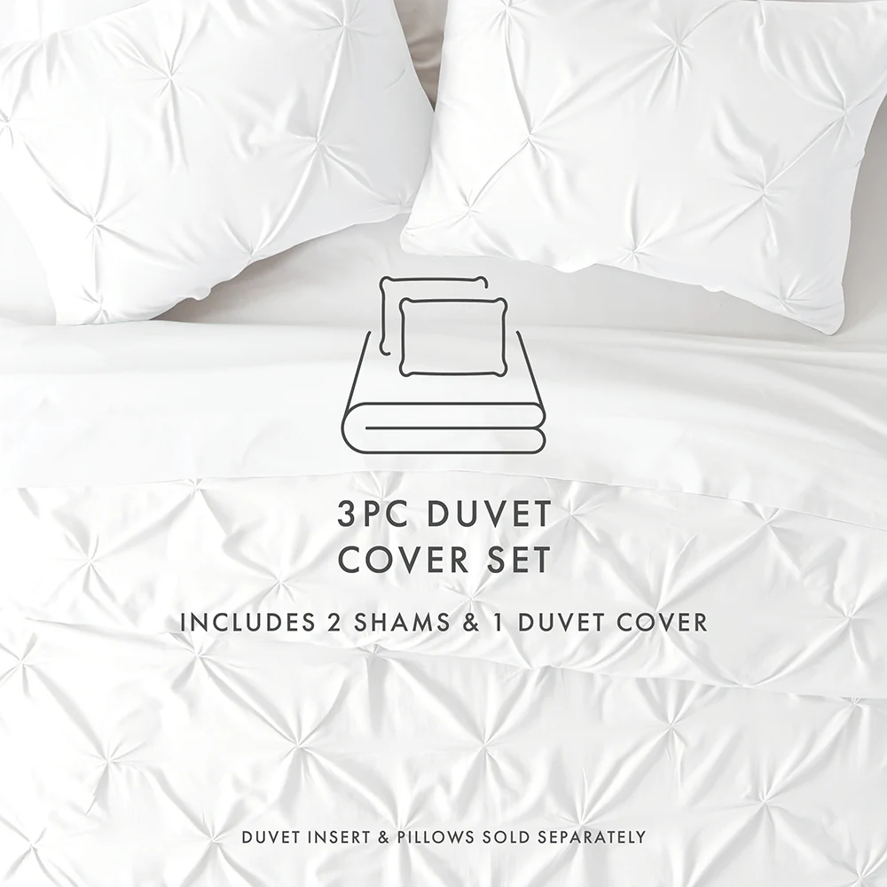 Pinch-Pleat 3-Piece Duvet Cover Set - Image 42