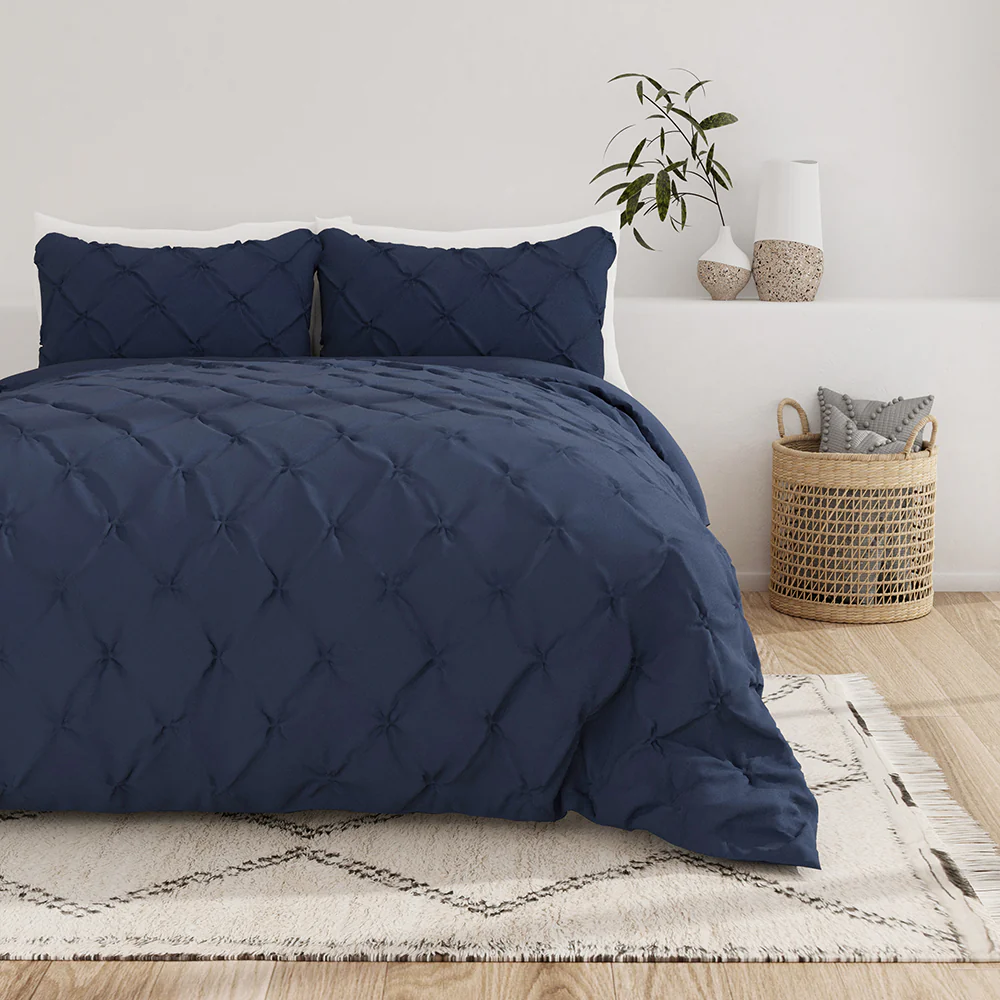 Pinch-Pleat 3-Piece Duvet Cover Set - Image 5