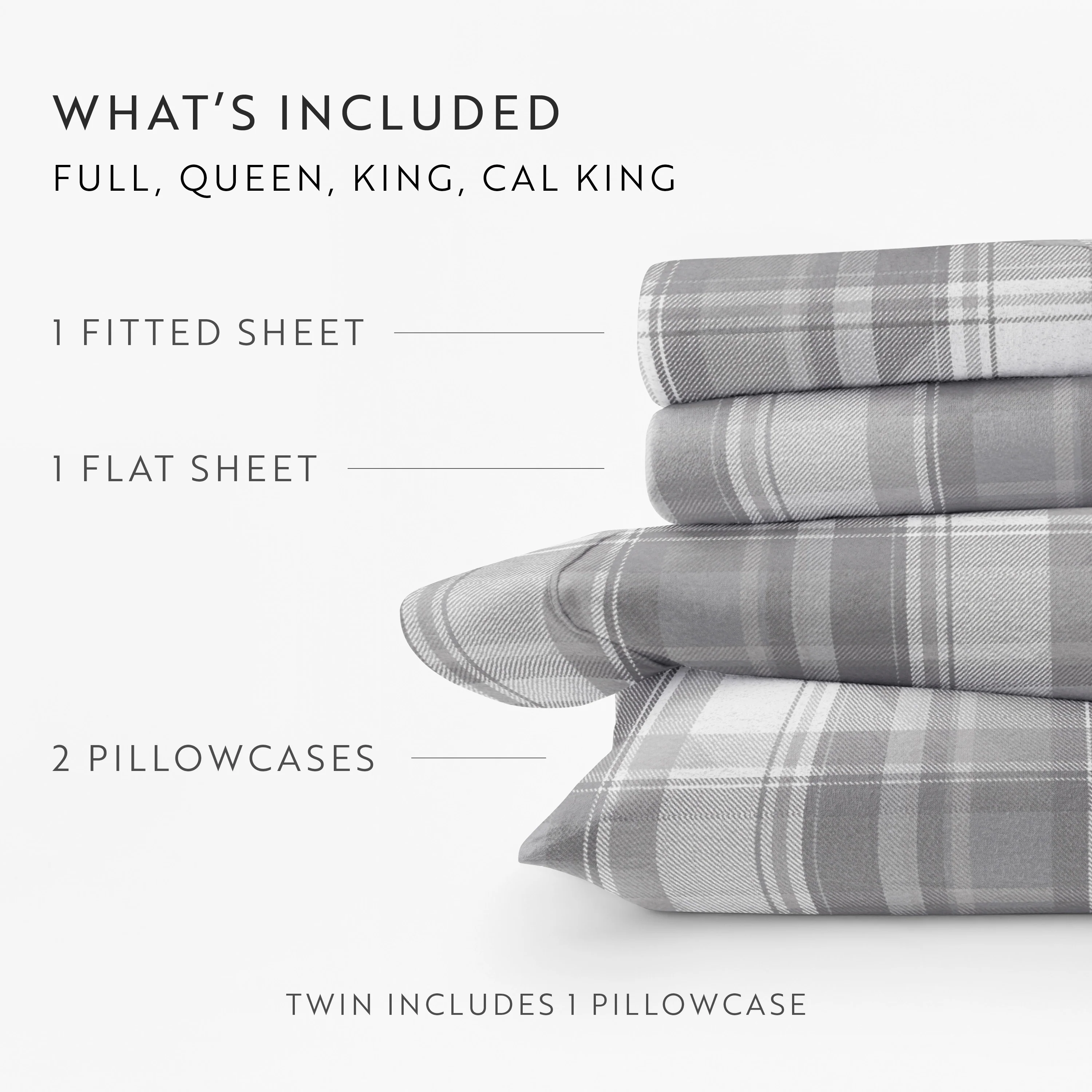 Plaid 4-Piece Flannel Sheet Set - Image 11
