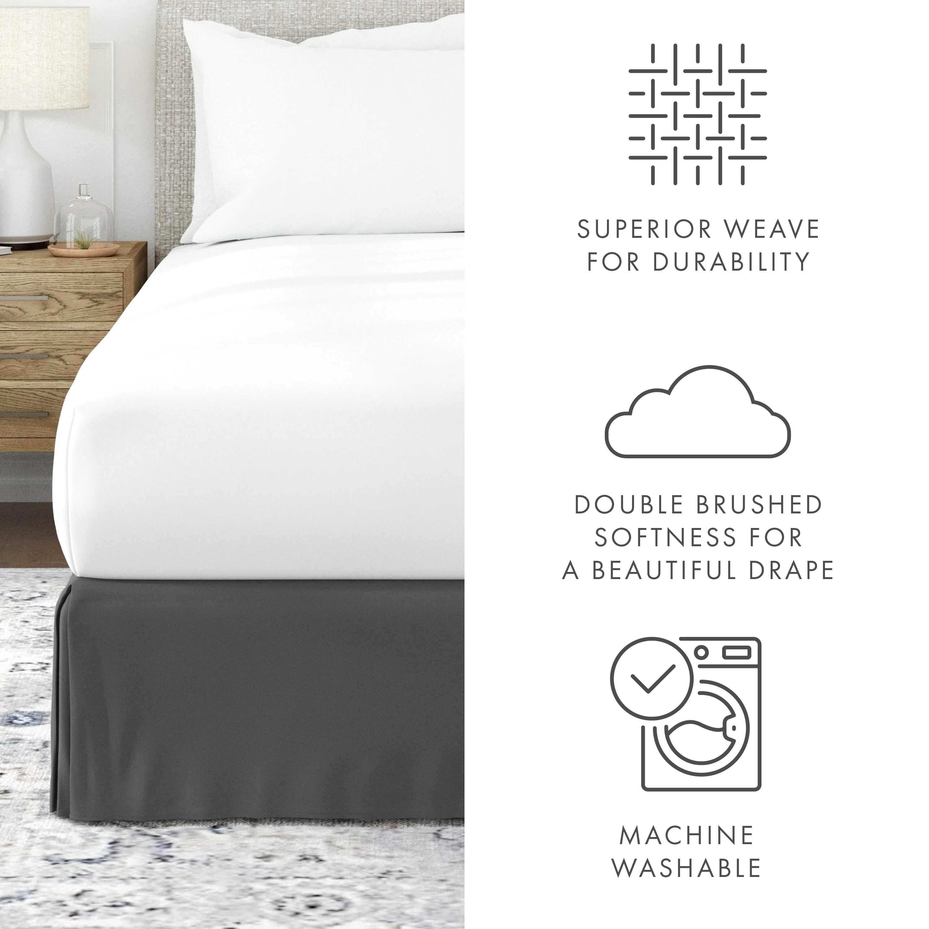 Pleated Dust Ruffle Bed Skirt (Sale) - Image 52