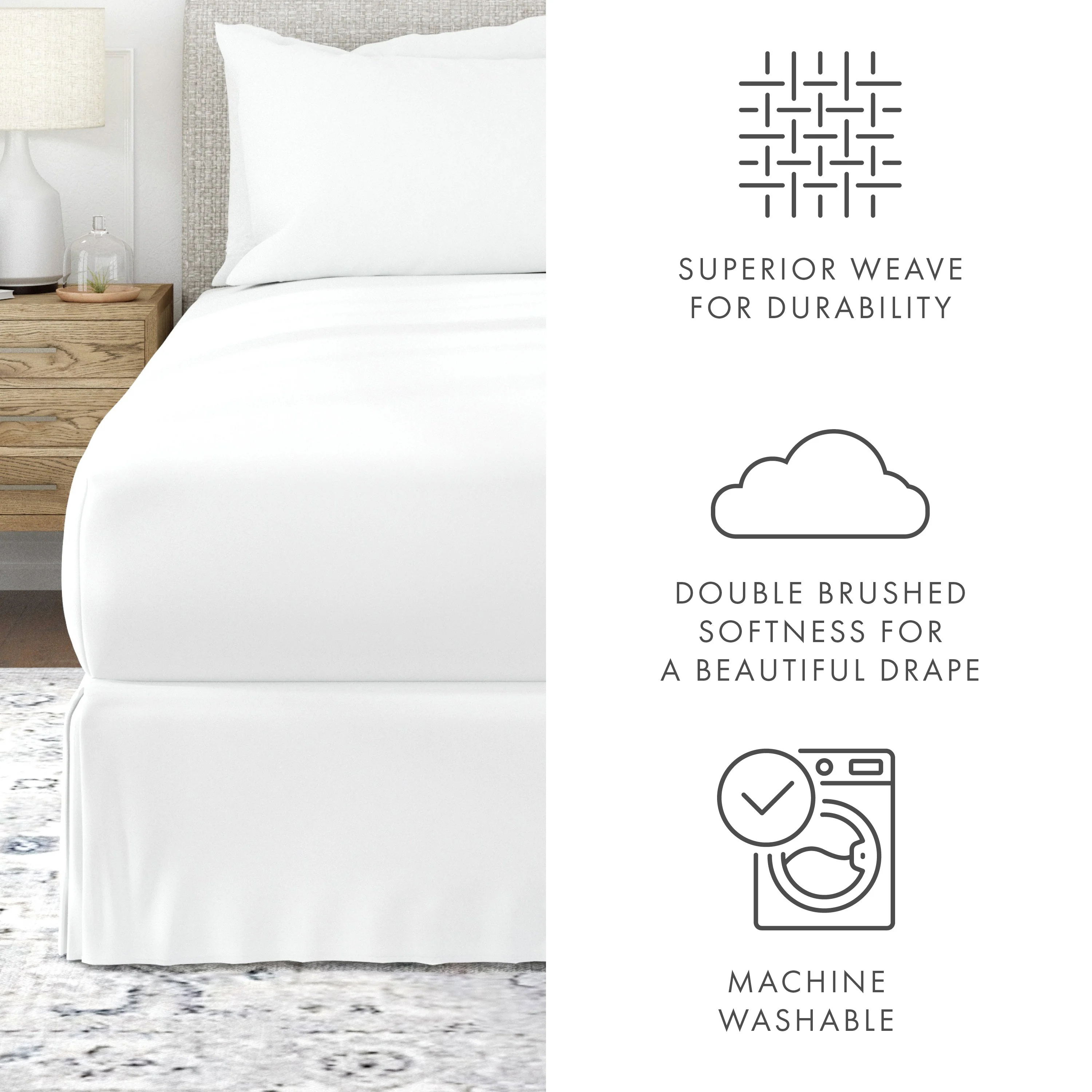 Pleated Dust Ruffle Bed Skirt (Sale) - Image 54