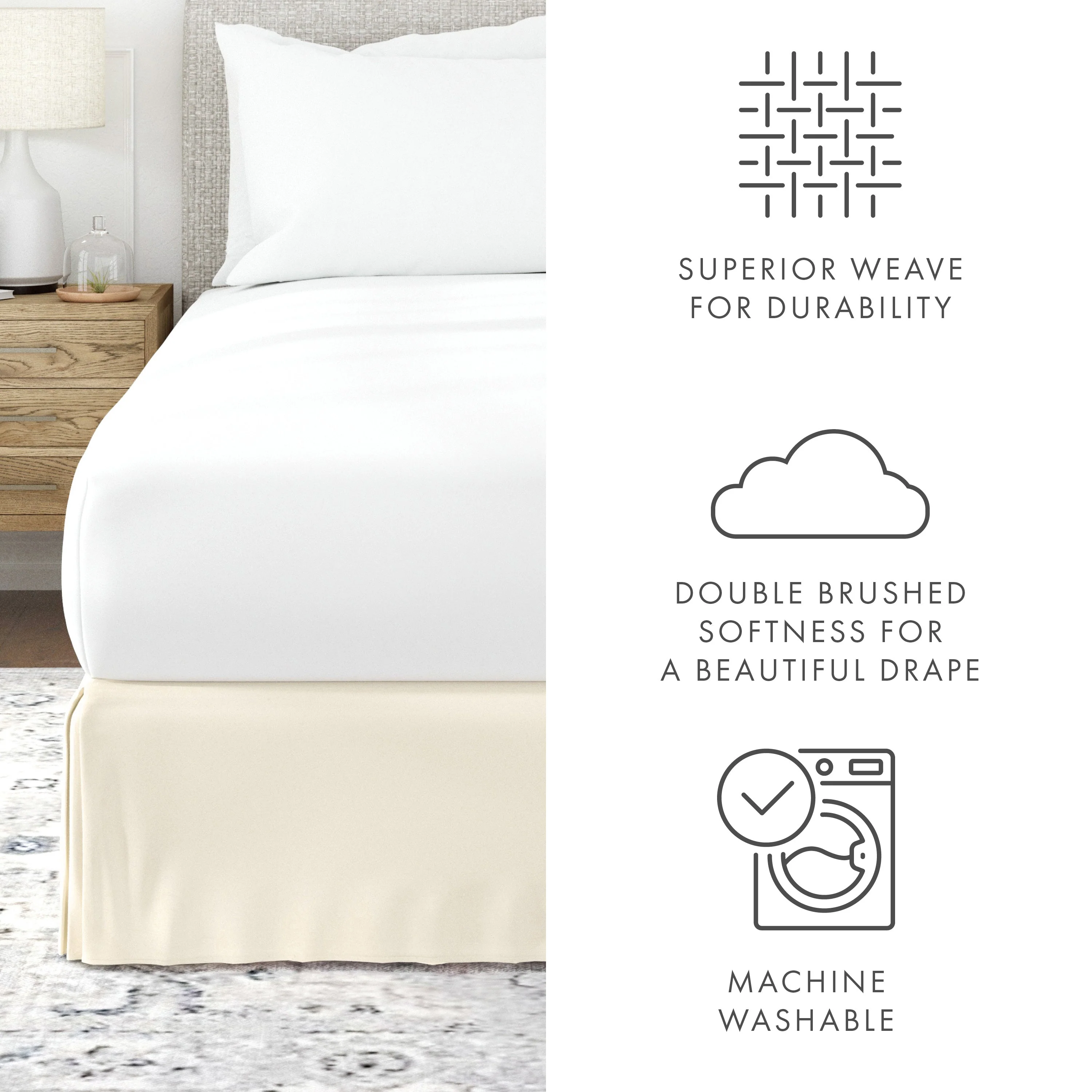 Pleated Dust Ruffle Bed Skirt (Sale) - Image 55