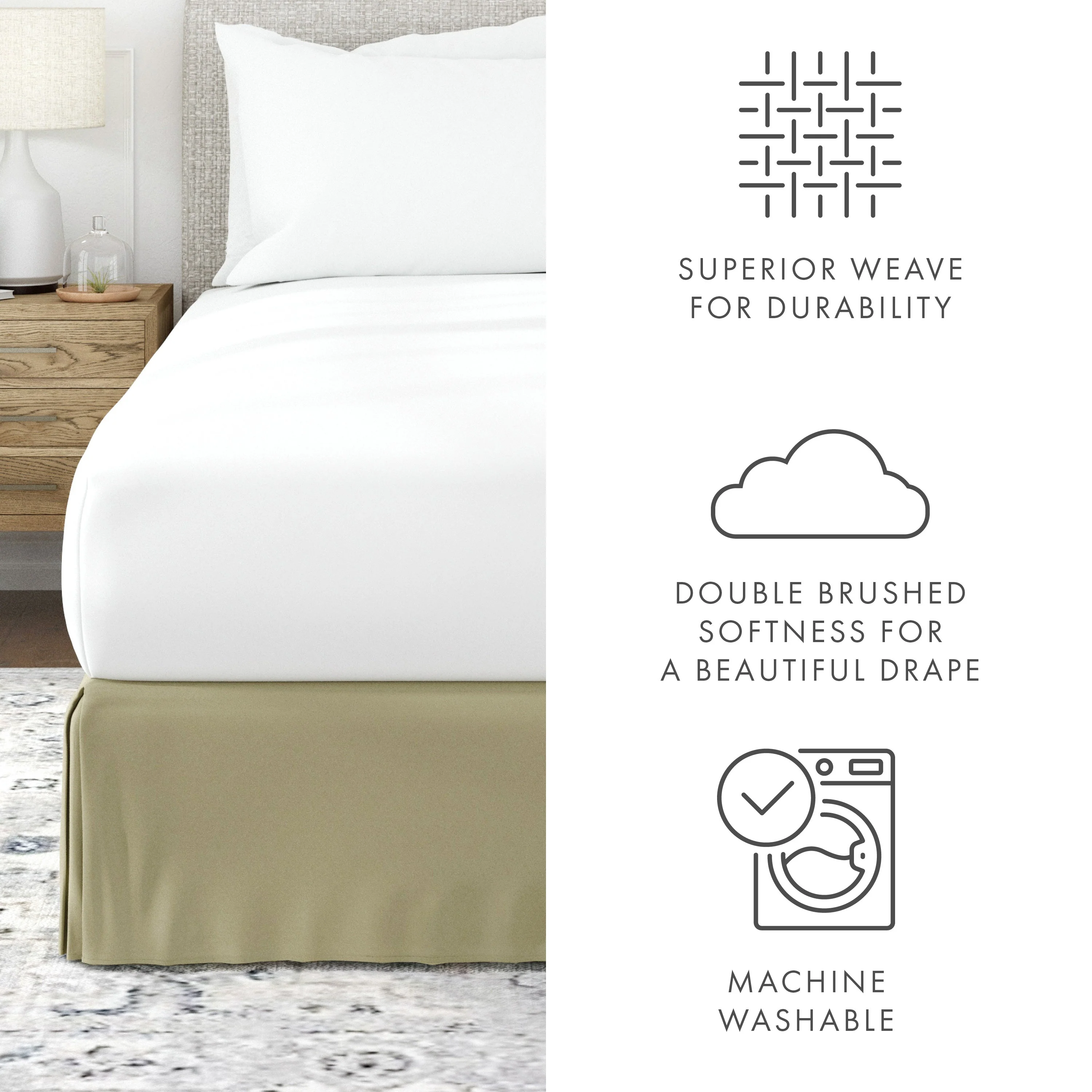 Pleated Dust Ruffle Bed Skirt (Sale) - Image 58