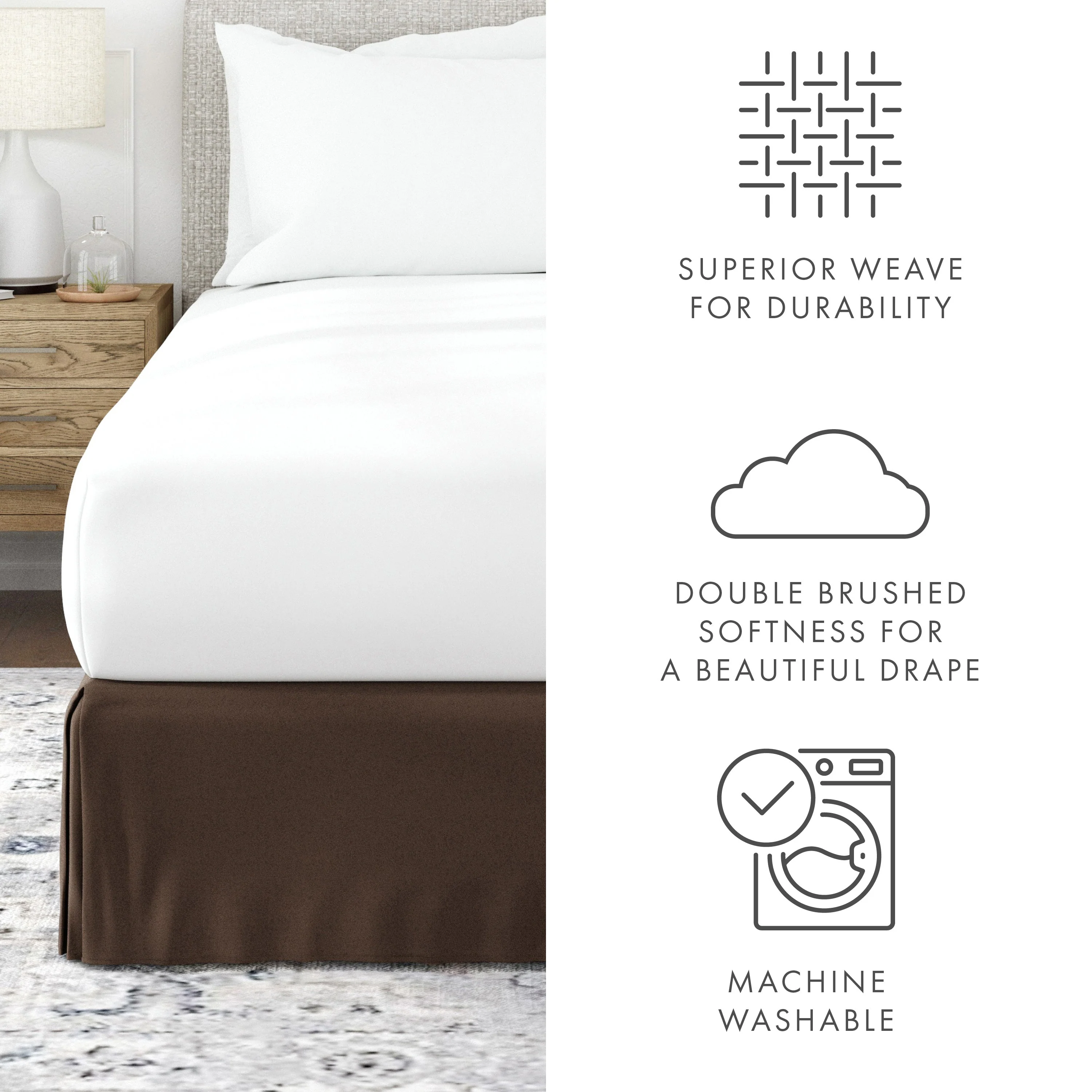 Pleated Dust Ruffle Bed Skirt (Sale) - Image 60