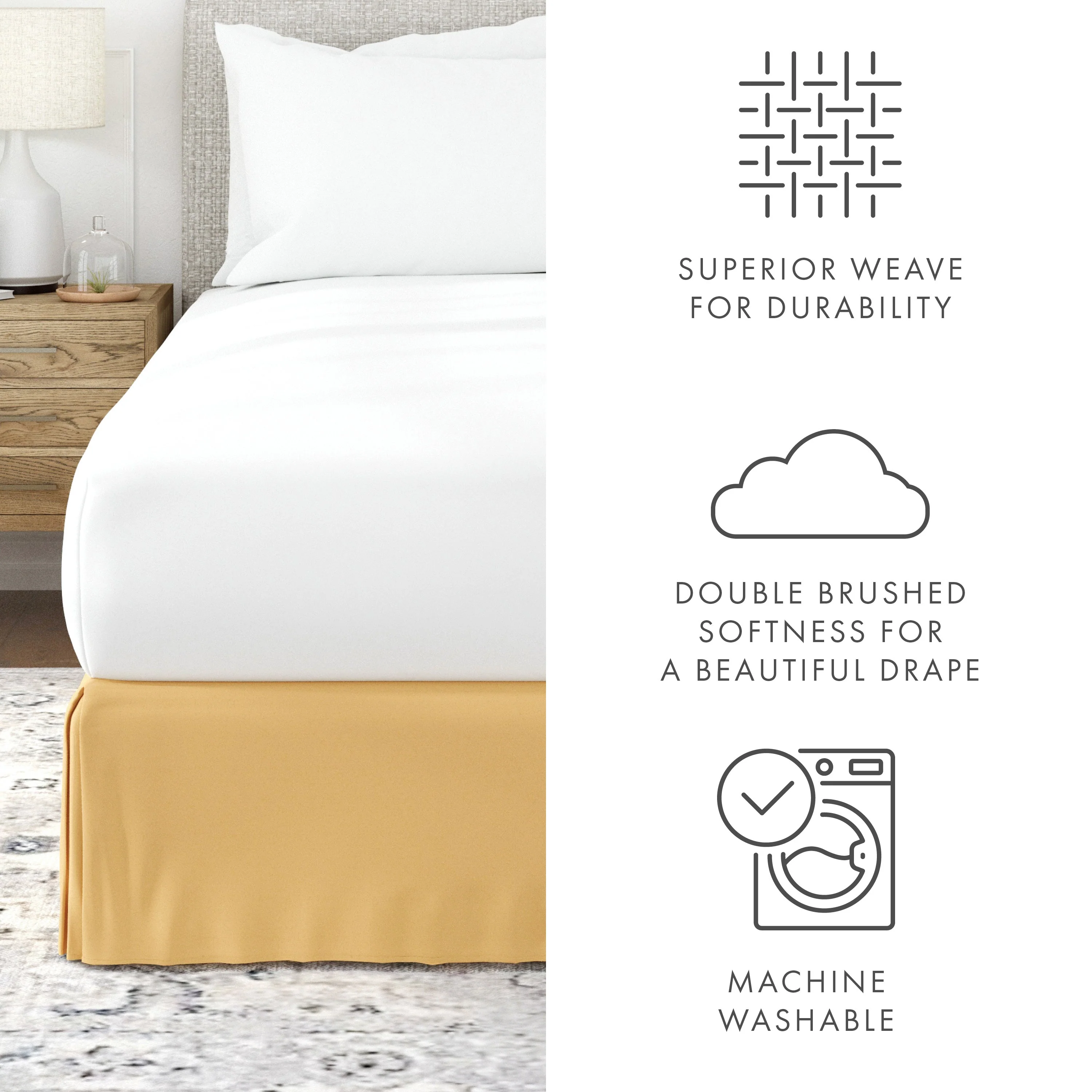 Pleated Dust Ruffle Bed Skirt (Sale) - Image 61