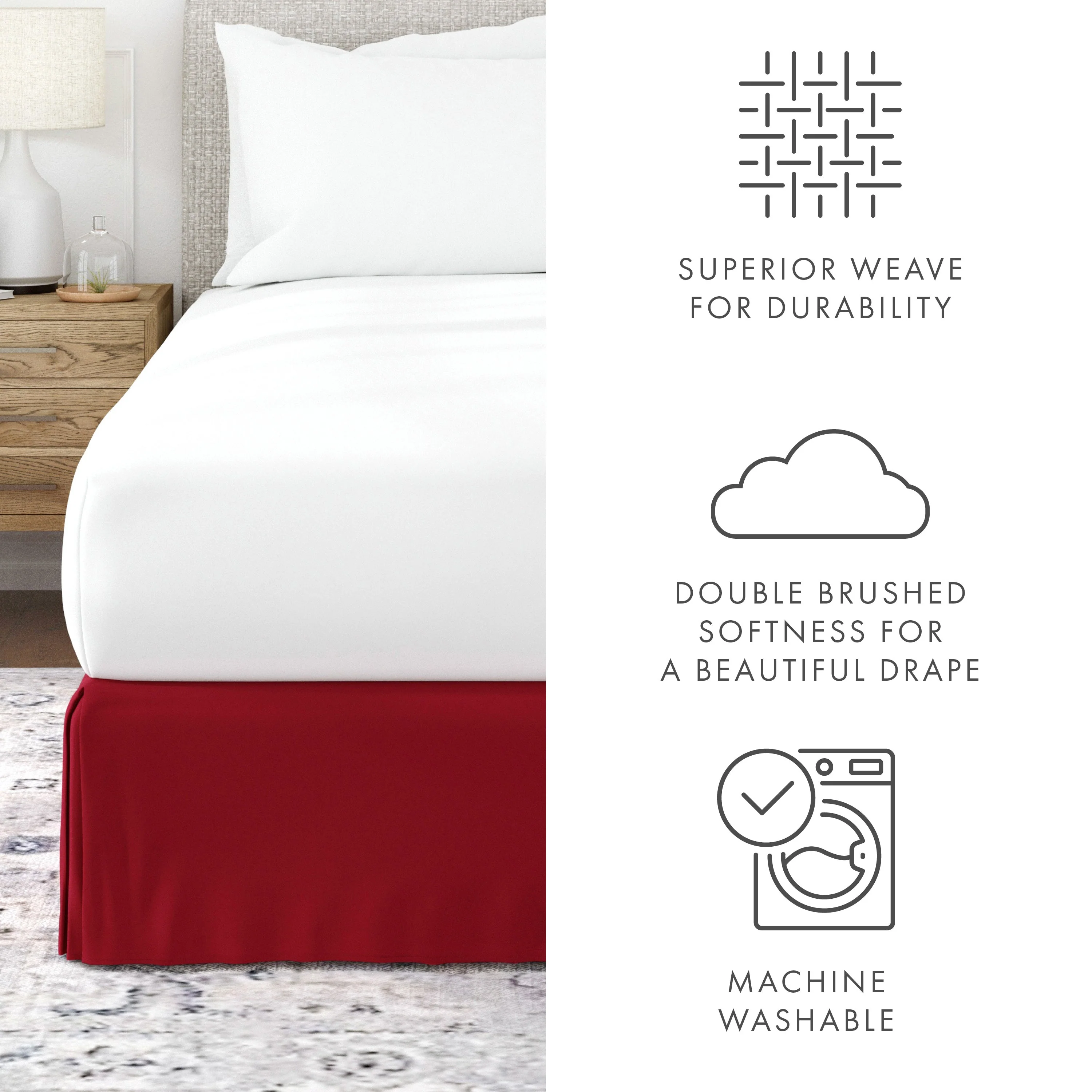 Pleated Dust Ruffle Bed Skirt (Sale) - Image 63