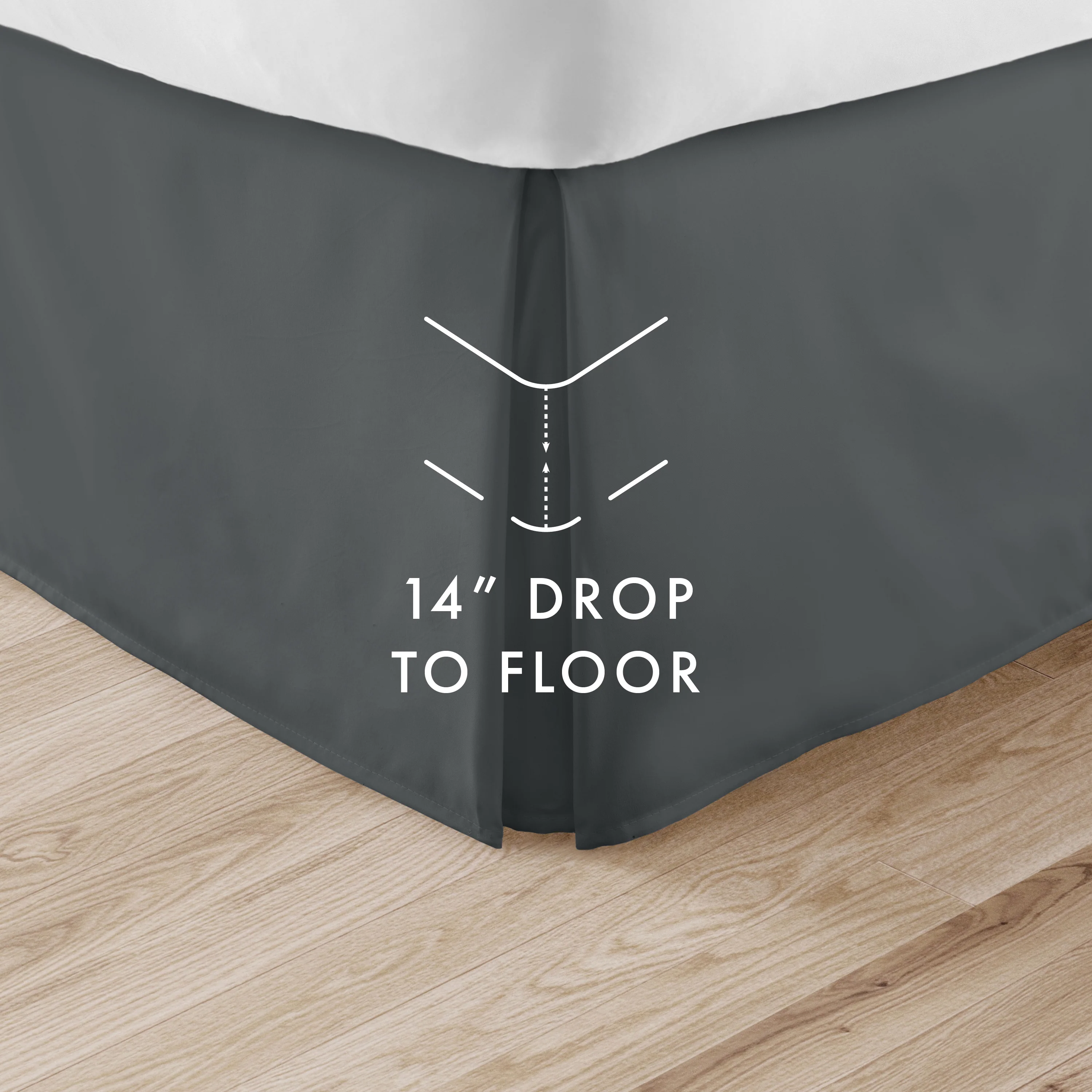 Pleated Dust Ruffle Bed Skirt - Image 66