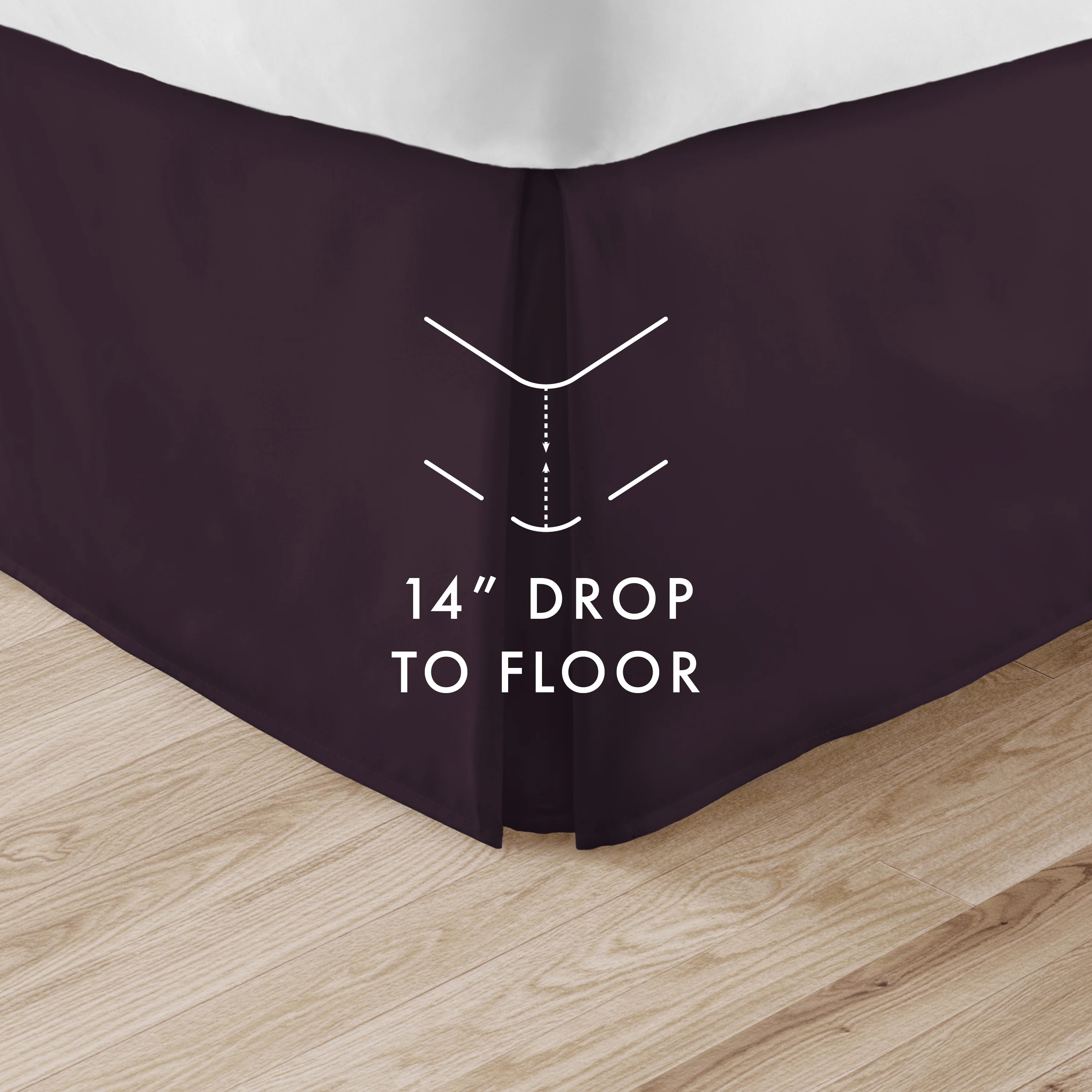 Pleated Dust Ruffle Bed Skirt - Image 76
