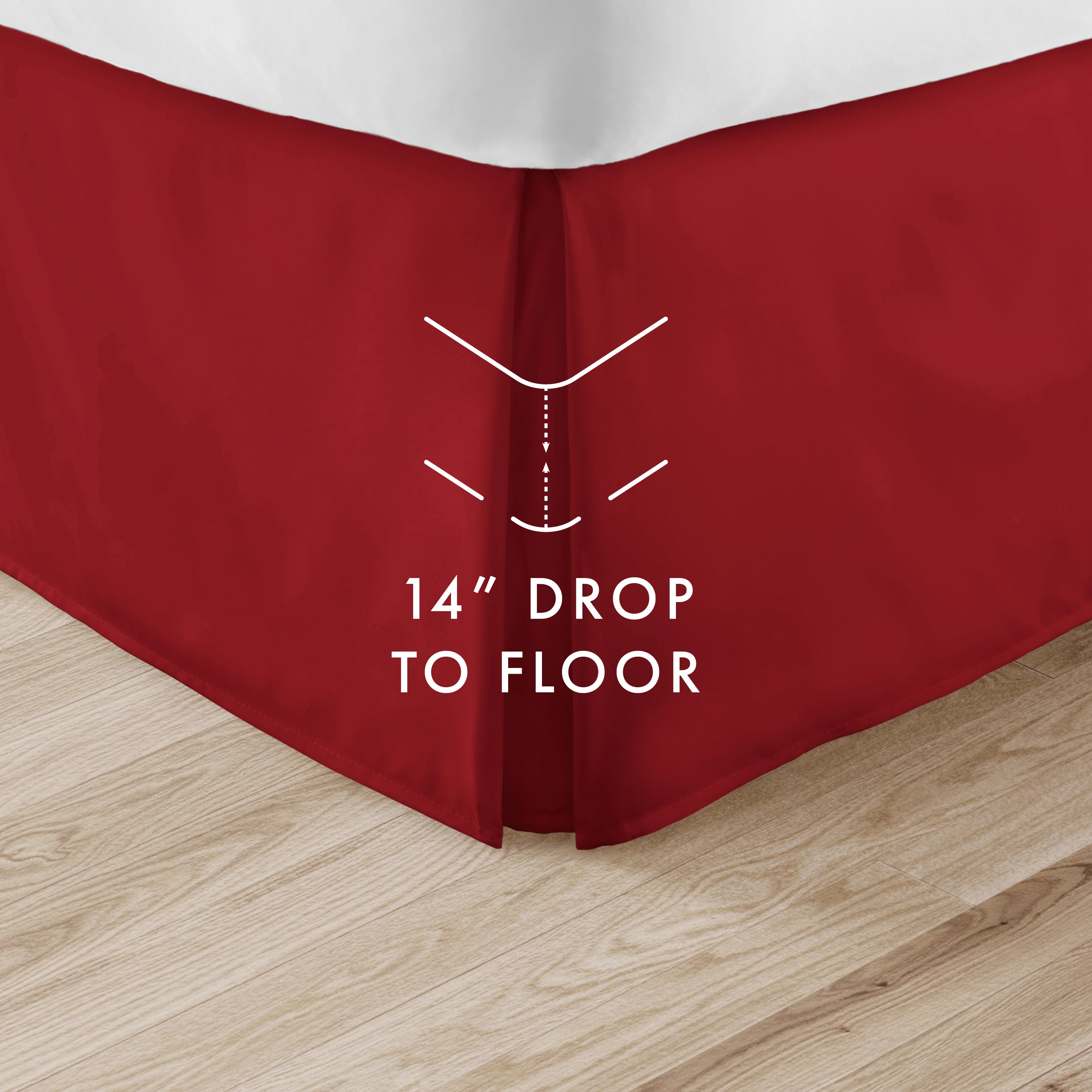 Pleated Dust Ruffle Bed Skirt - Image 77