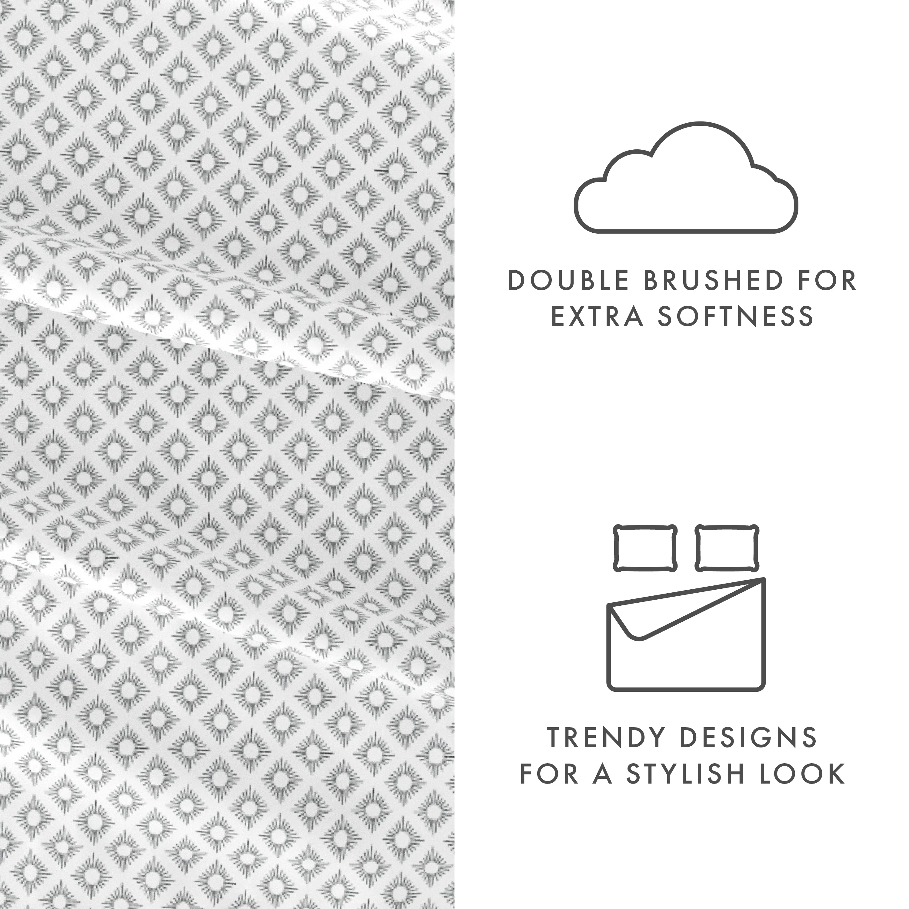 Polaris Pattern 4-Piece Sheet Set - Image 6