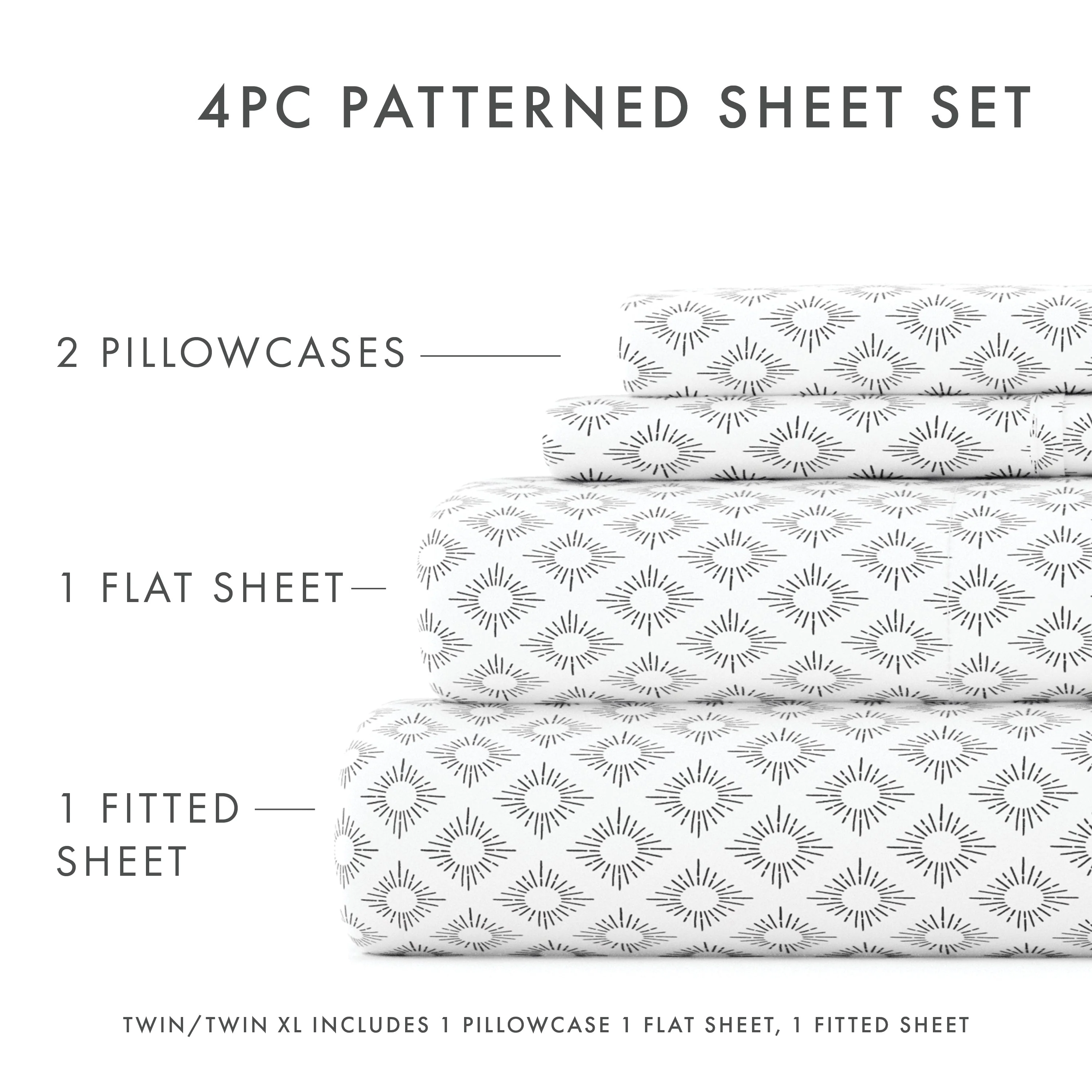 Polaris Pattern 4-Piece Sheet Set - Sale - Image 5