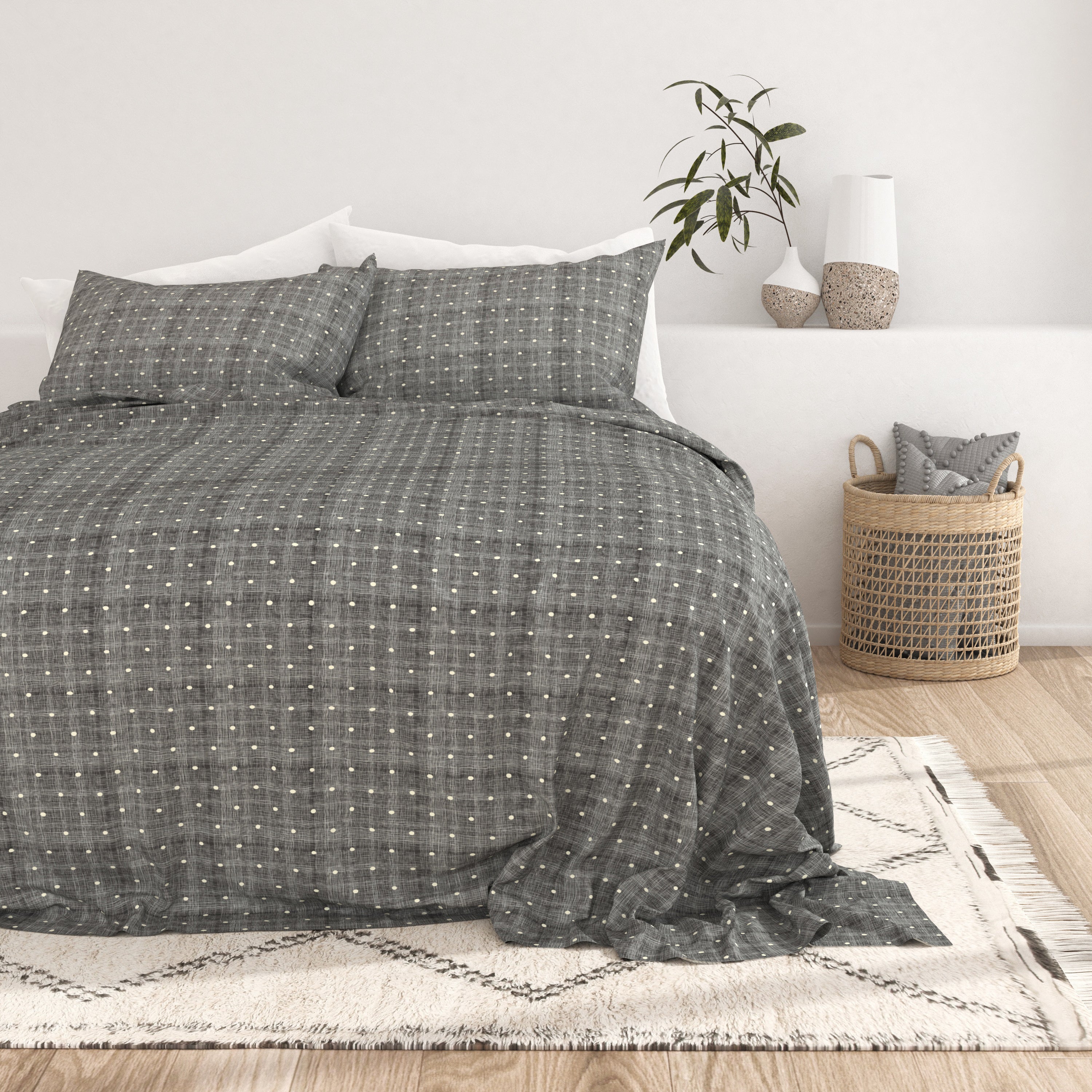 Polkadot Pattern 4-Piece Sheet Set - Image 11