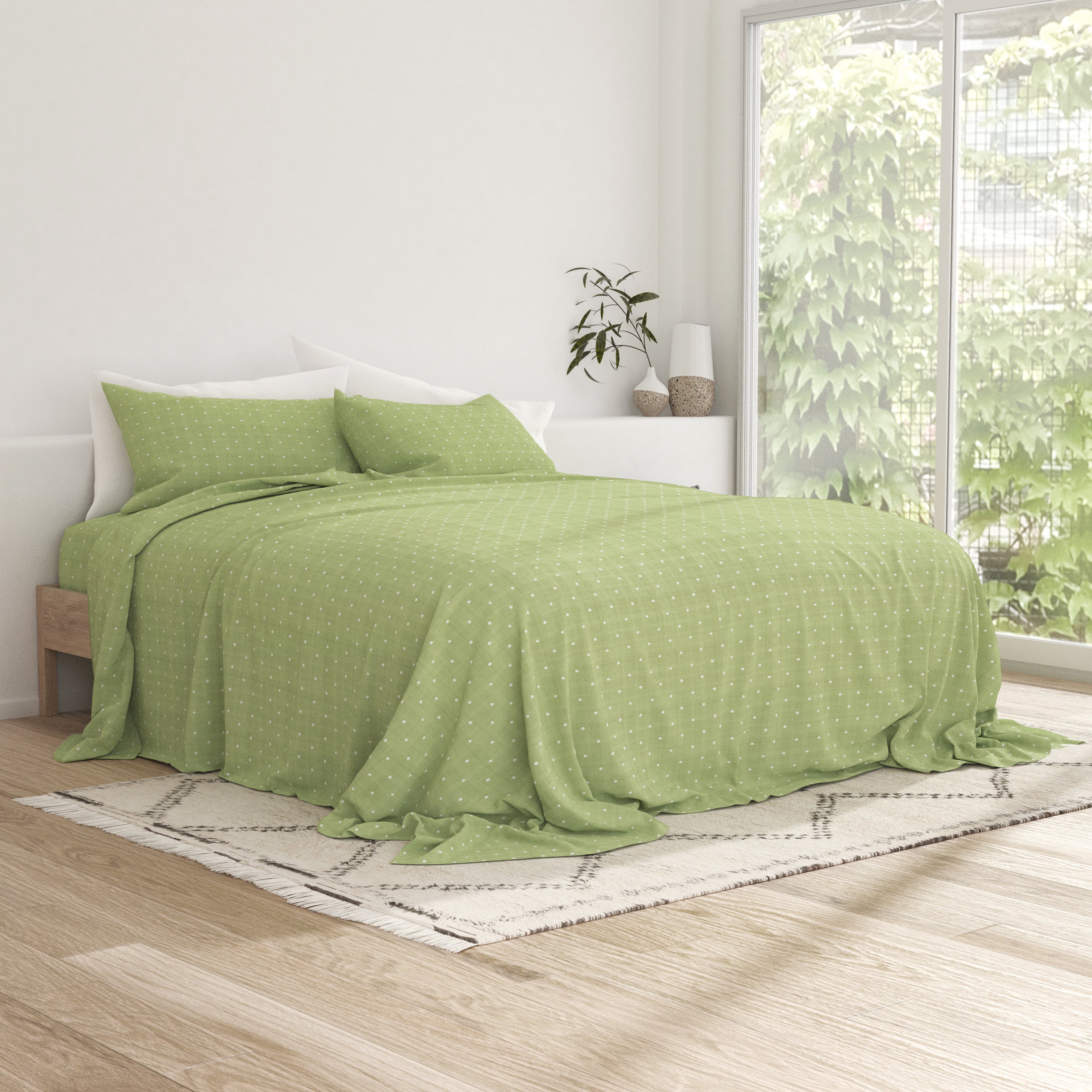Polkadot Pattern 4-Piece Sheet Set - Image 16