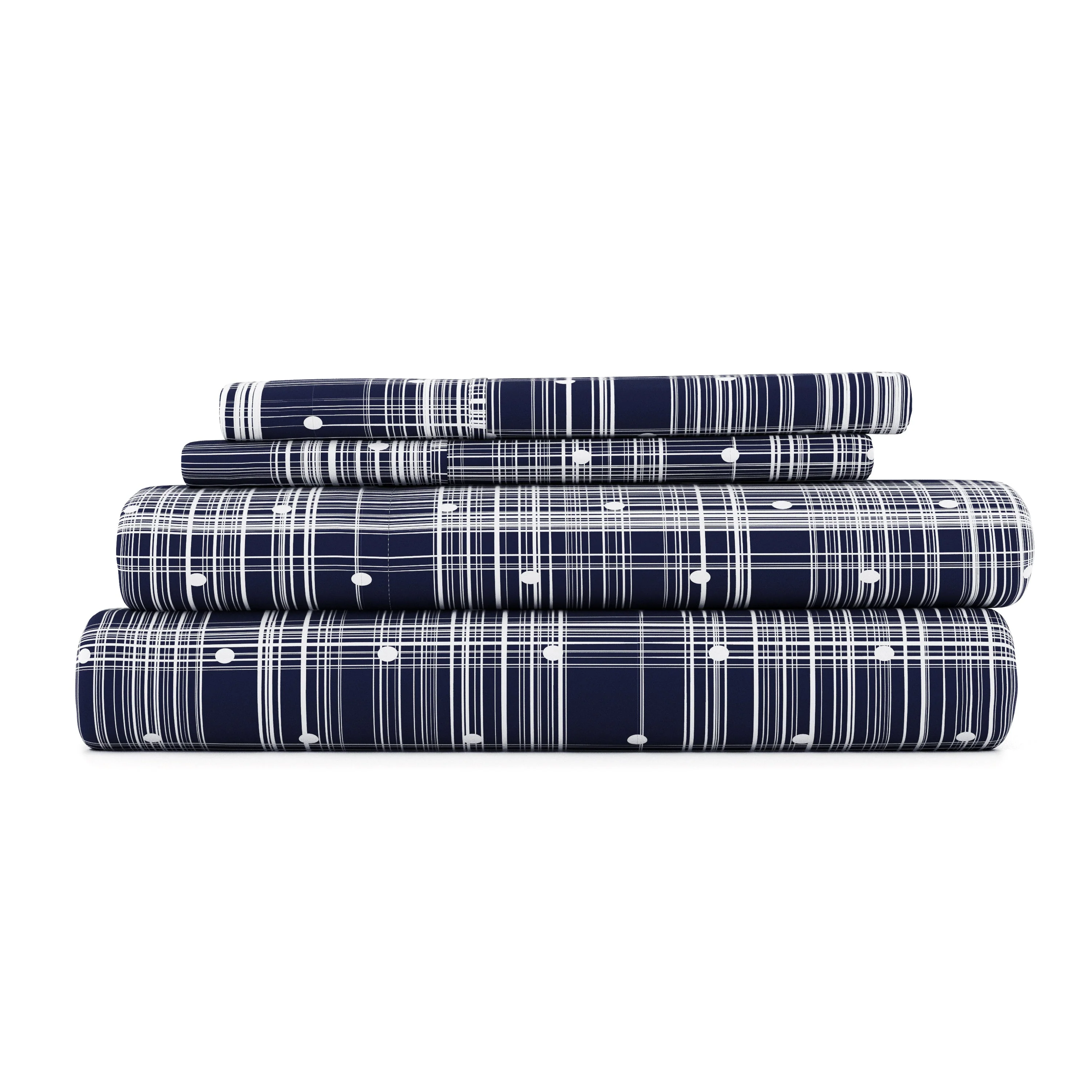 Polkadot Pattern 4-Piece Sheet Set - Sale