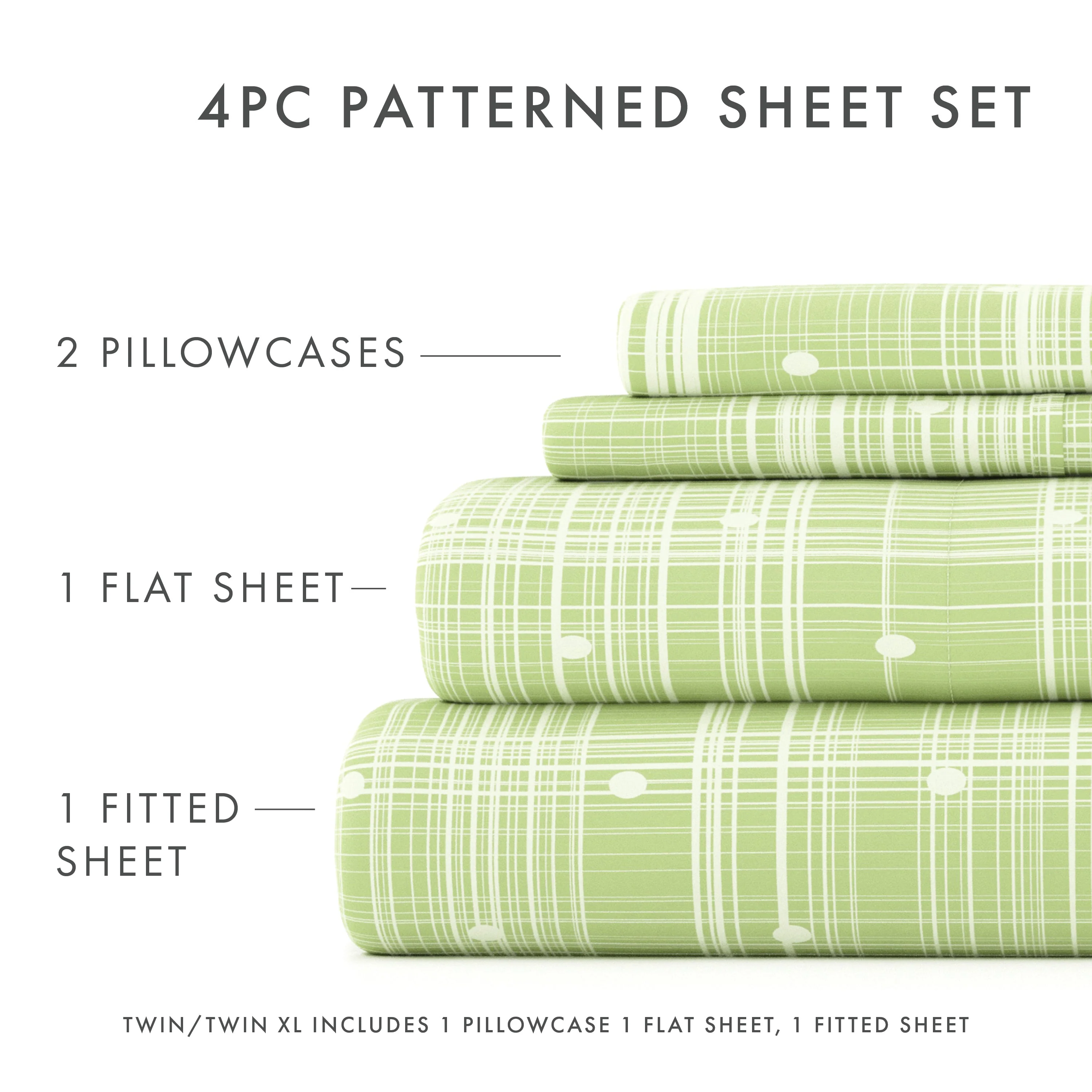 Polkadot Pattern 4-Piece Sheet Set - Sale - Image 20