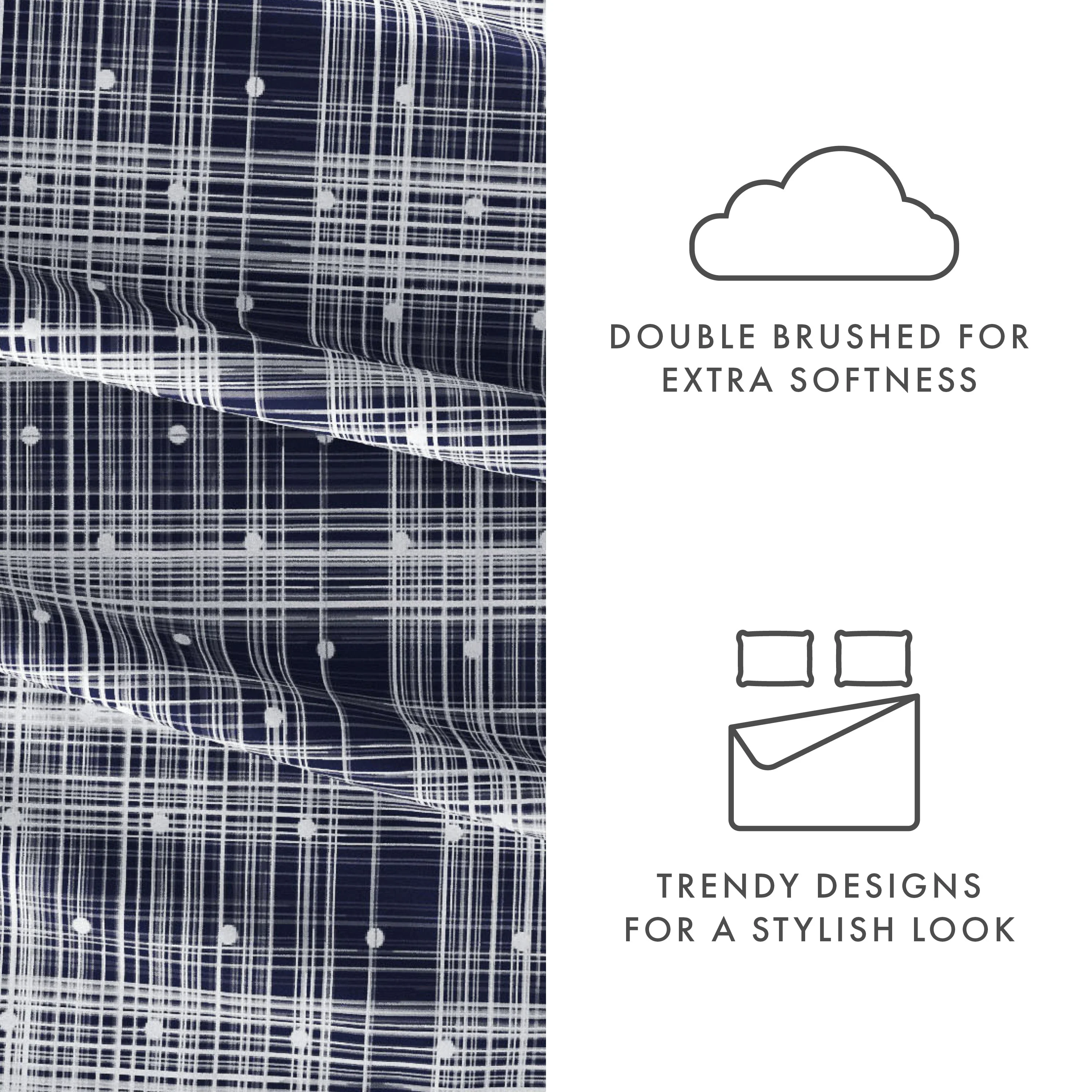 Polkadot Pattern 4-Piece Sheet Set - Sale - Image 21
