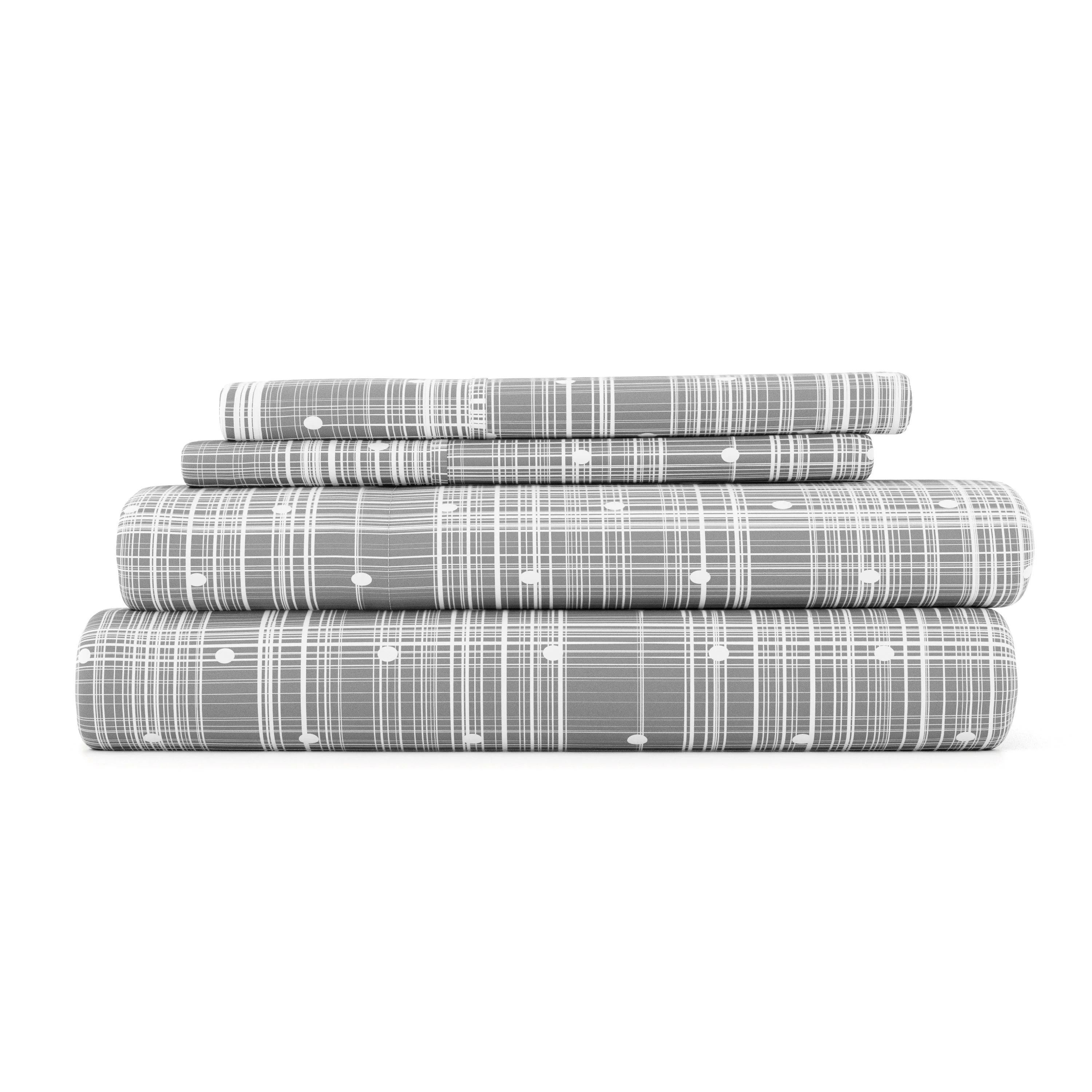 Polkadot Pattern 4-Piece Sheet Set - Sale - Image 3