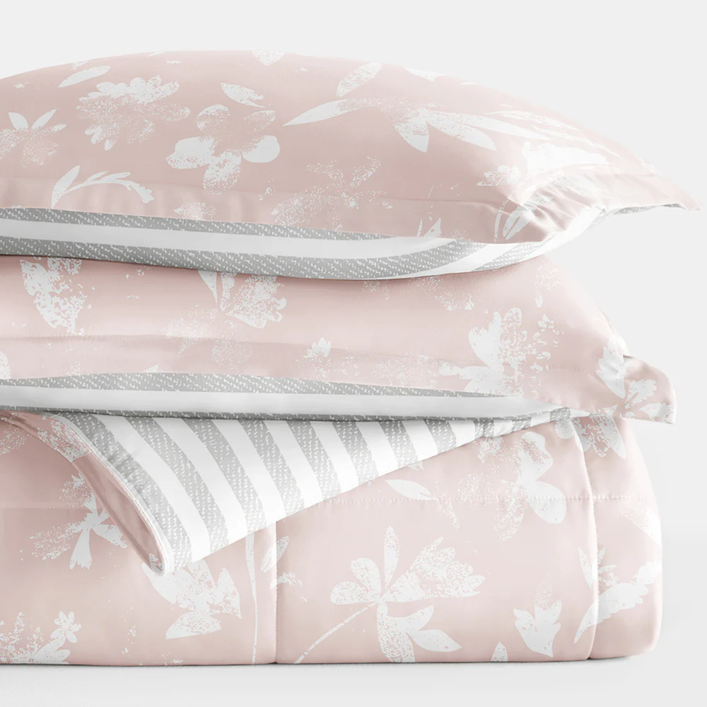 Pressed Flowers Reversible Down-Alternative Comforter Set - Image 9