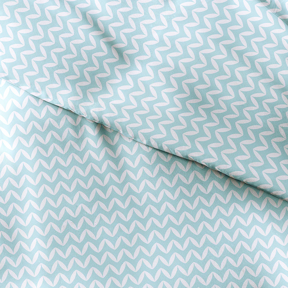 Puffed Chevron Pattern 3-Piece Duvet Cover Set - Image 20