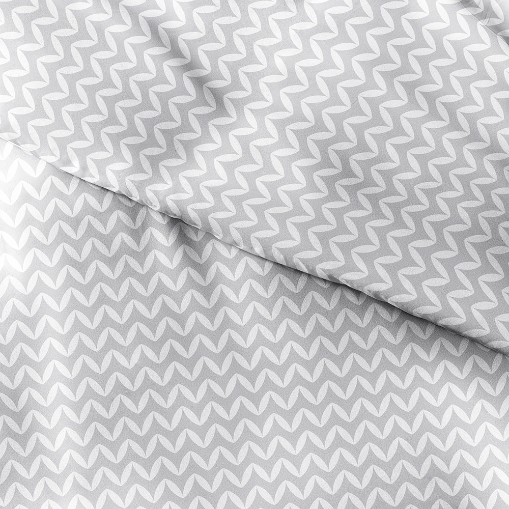 Puffed Chevron Pattern 3-Piece Duvet Cover Set - Image 21