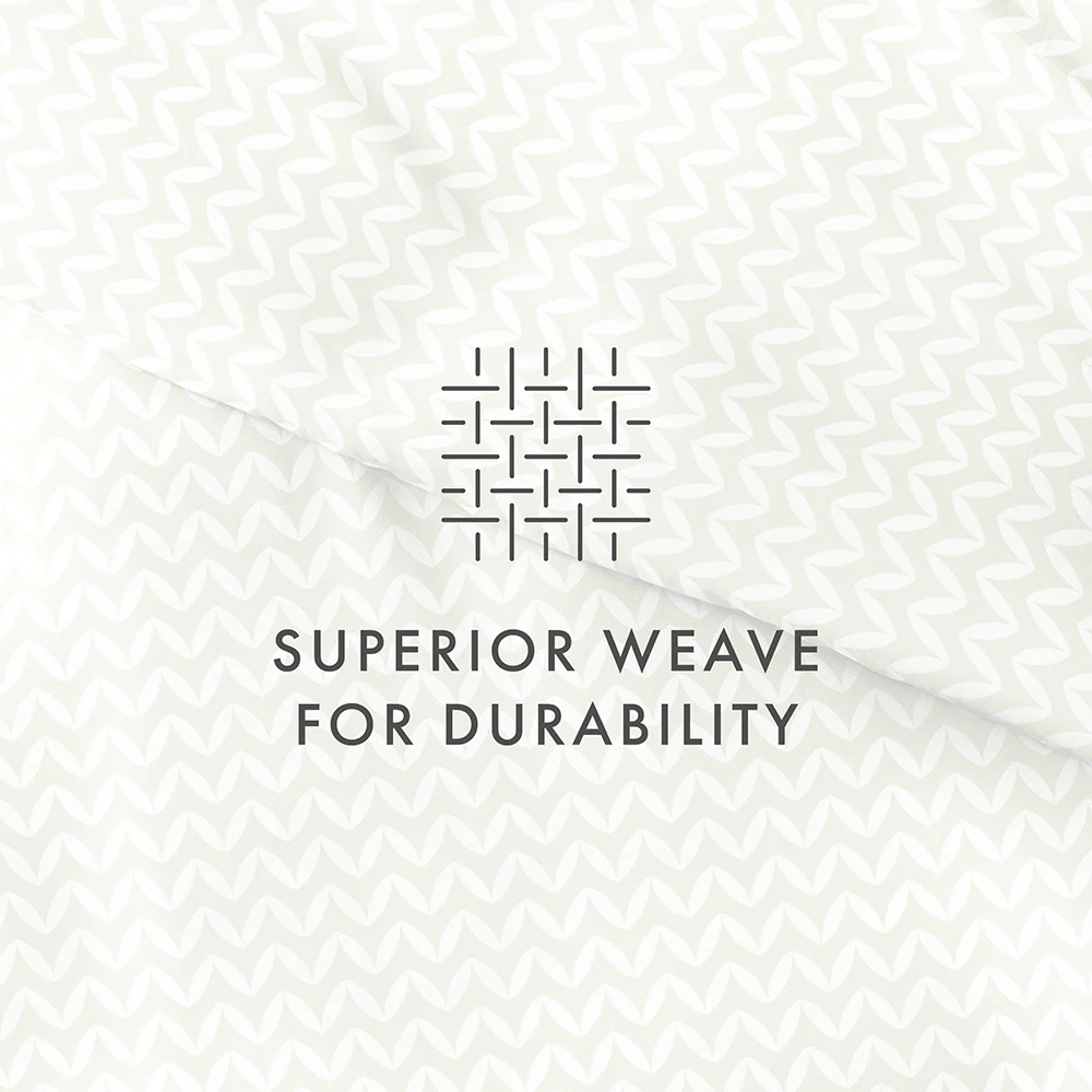 Puffed Chevron Pattern 3-Piece Duvet Cover Set - Image 28