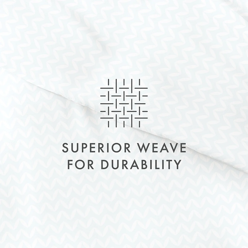 Puffed Chevron Pattern 3-Piece Duvet Cover Set - Image 29