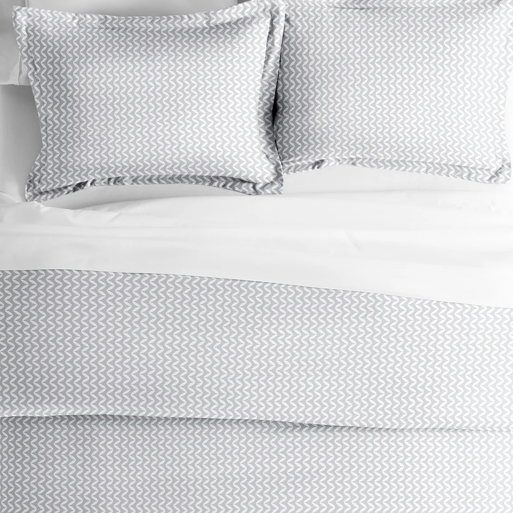 Puffed Chevron Pattern 3-Piece Duvet Cover Set - Image 9
