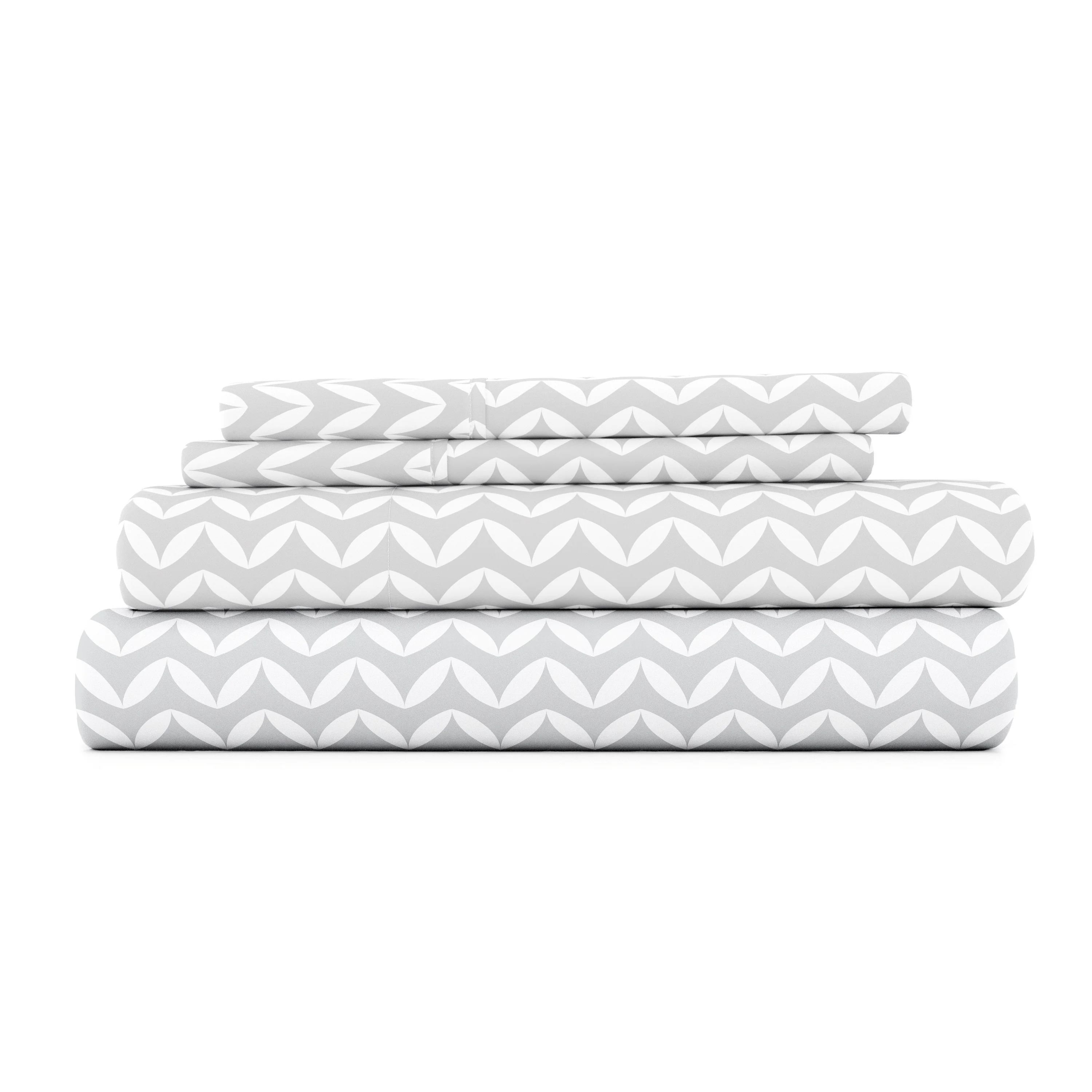 Puffed Chevron Pattern 4-Piece Sheet Set - Image 3