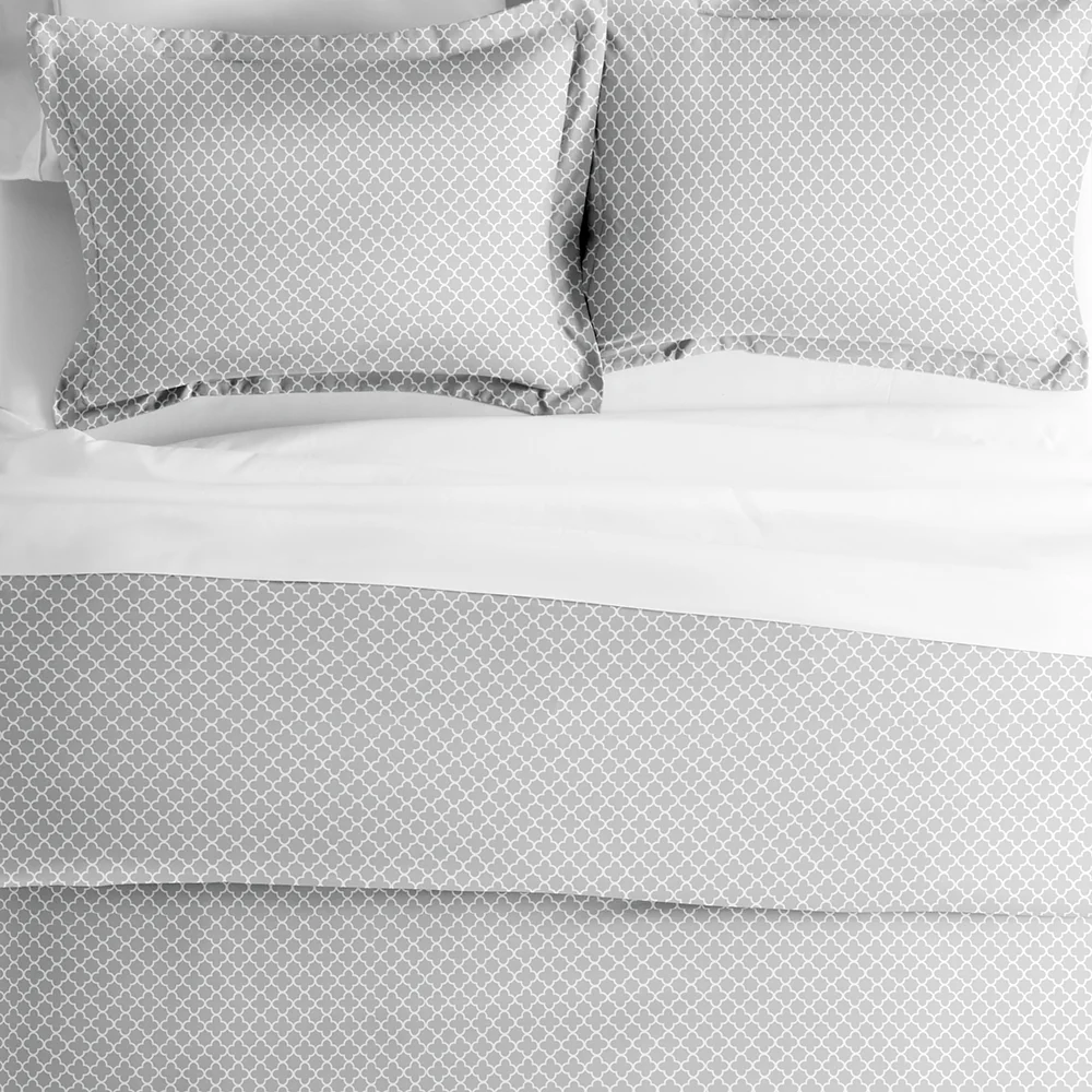Quatrefoil Pattern 3-Piece Duvet Cover Set - Image 6