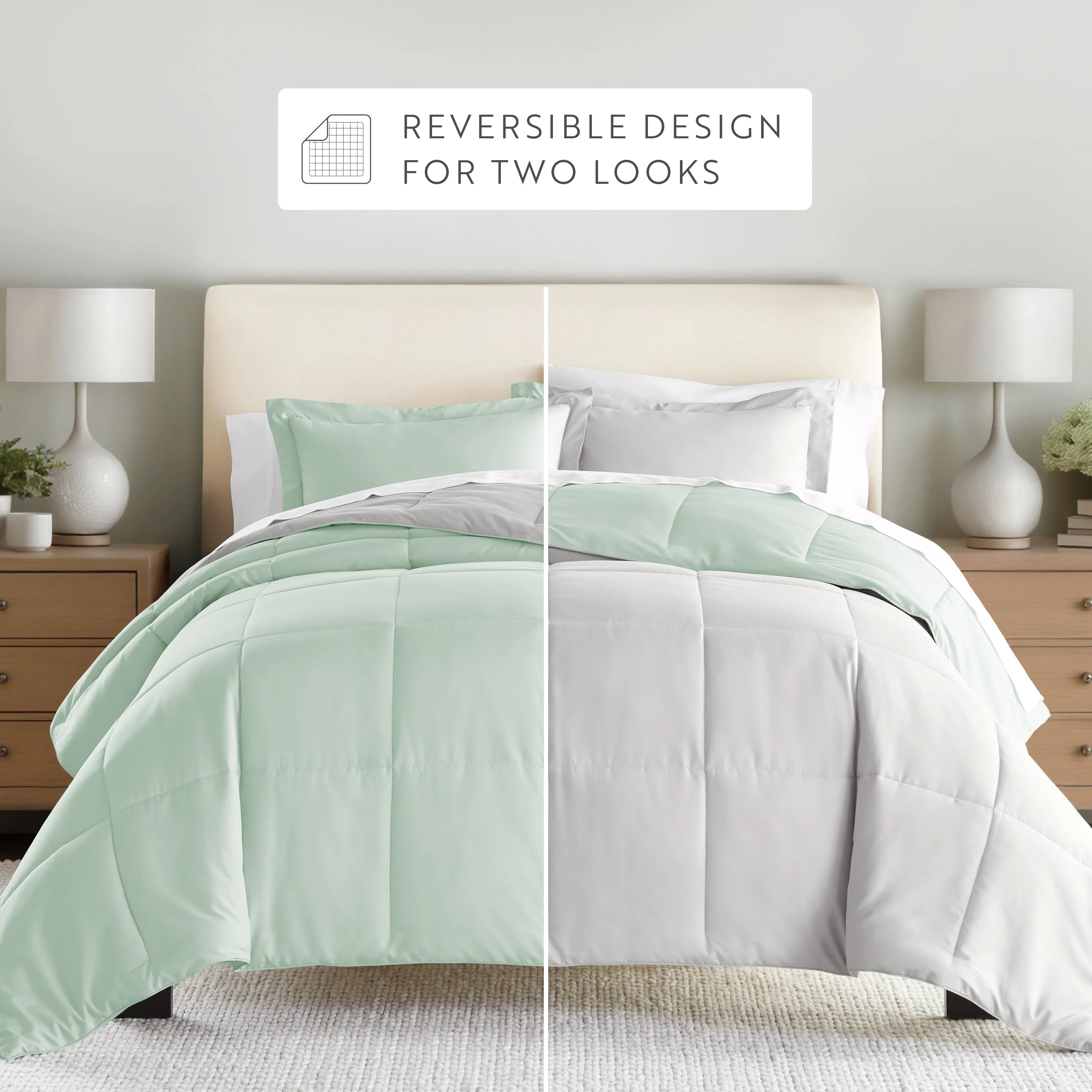Reversible Down-Alternative Comforter Set - Image 87