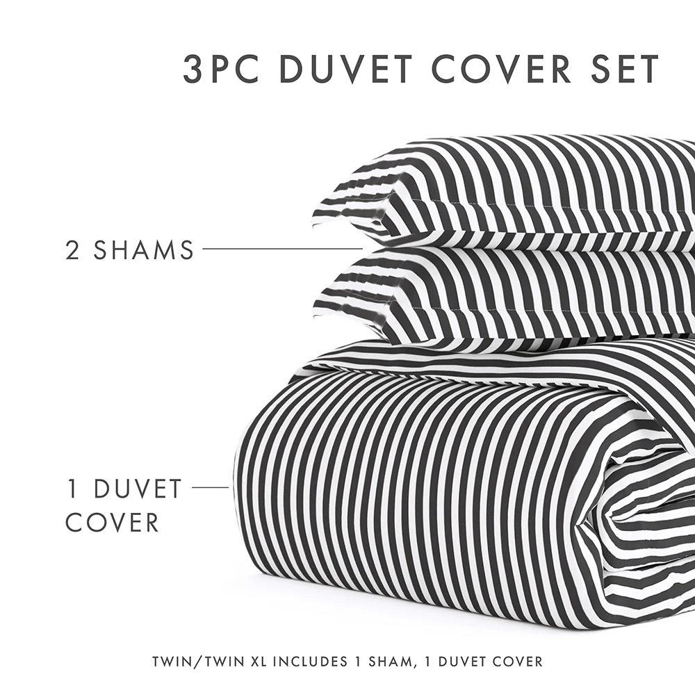 Ribbon Pattern 3-Piece Duvet Cover Set - Image 11