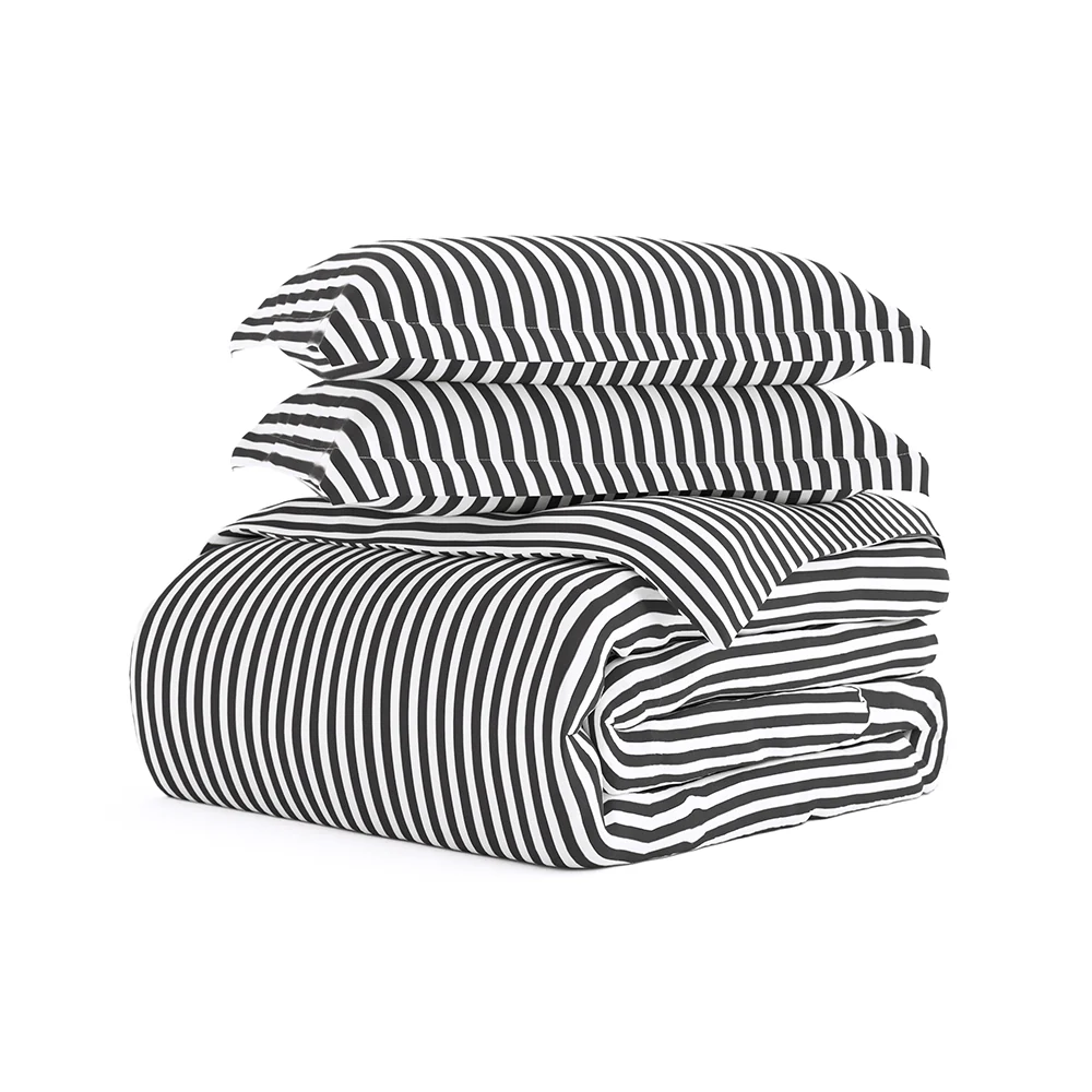 Ribbon Pattern 3-Piece Duvet Cover Set - Image 4