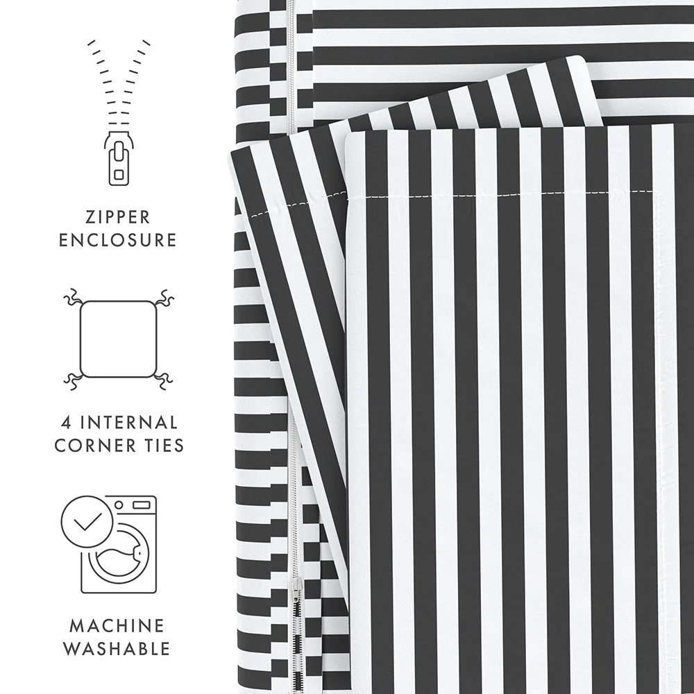 Ribbon Pattern 3-Piece Duvet Cover Set - Image 9