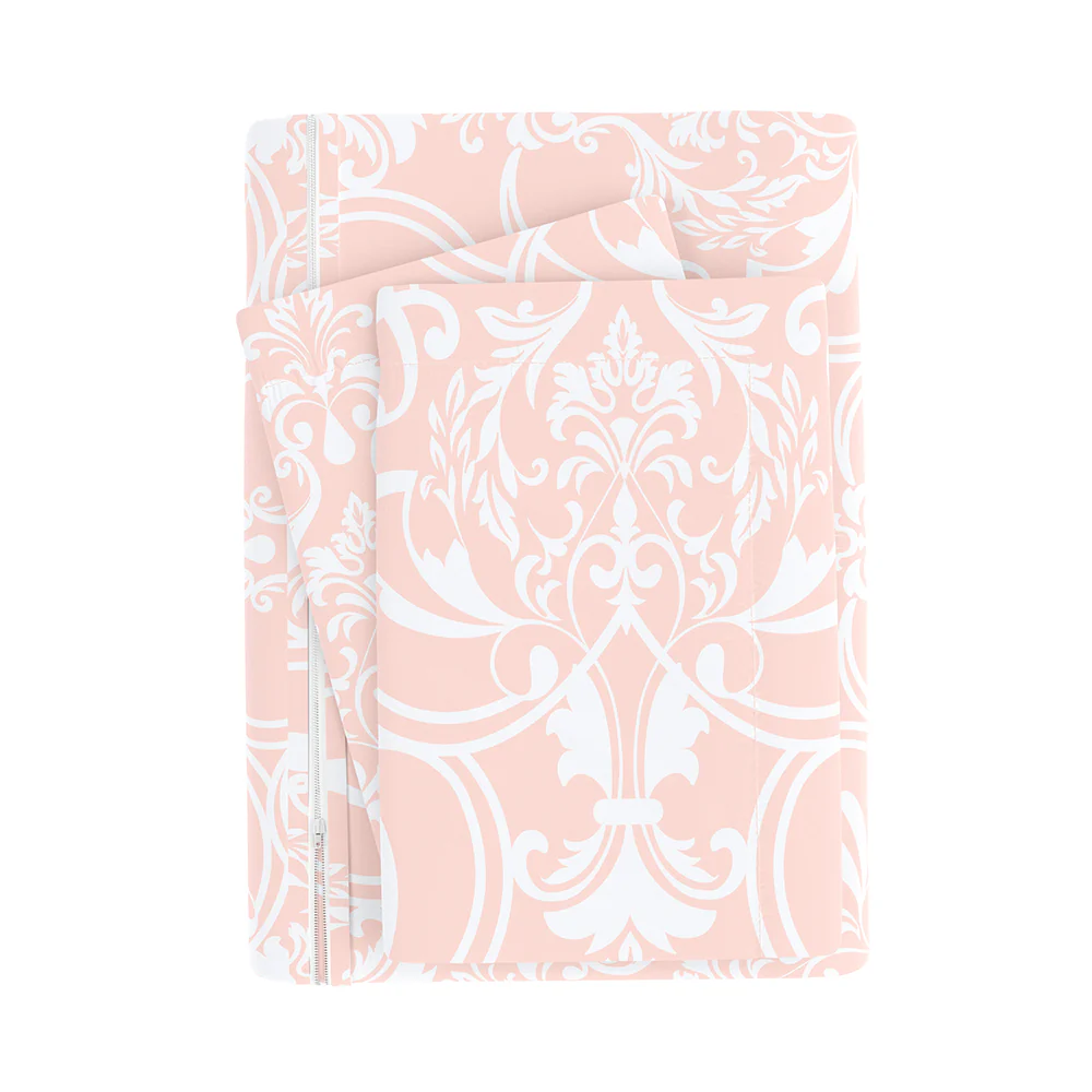 Romantic Damask Pattern 3-Piece Duvet Cover Set - Image 6