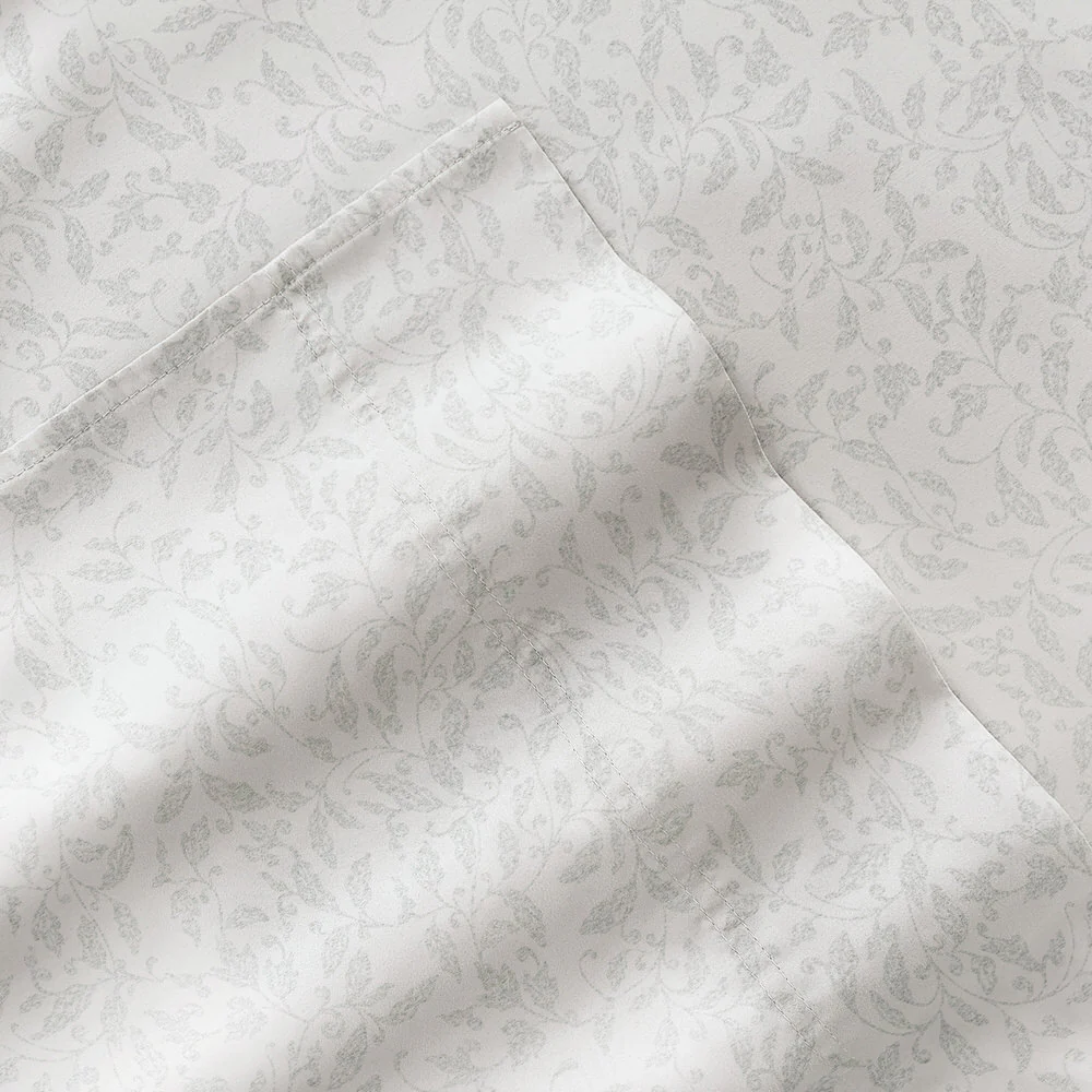 Romantic Vines 4-Piece Long Staple Cotton Sheet Set - Image 4