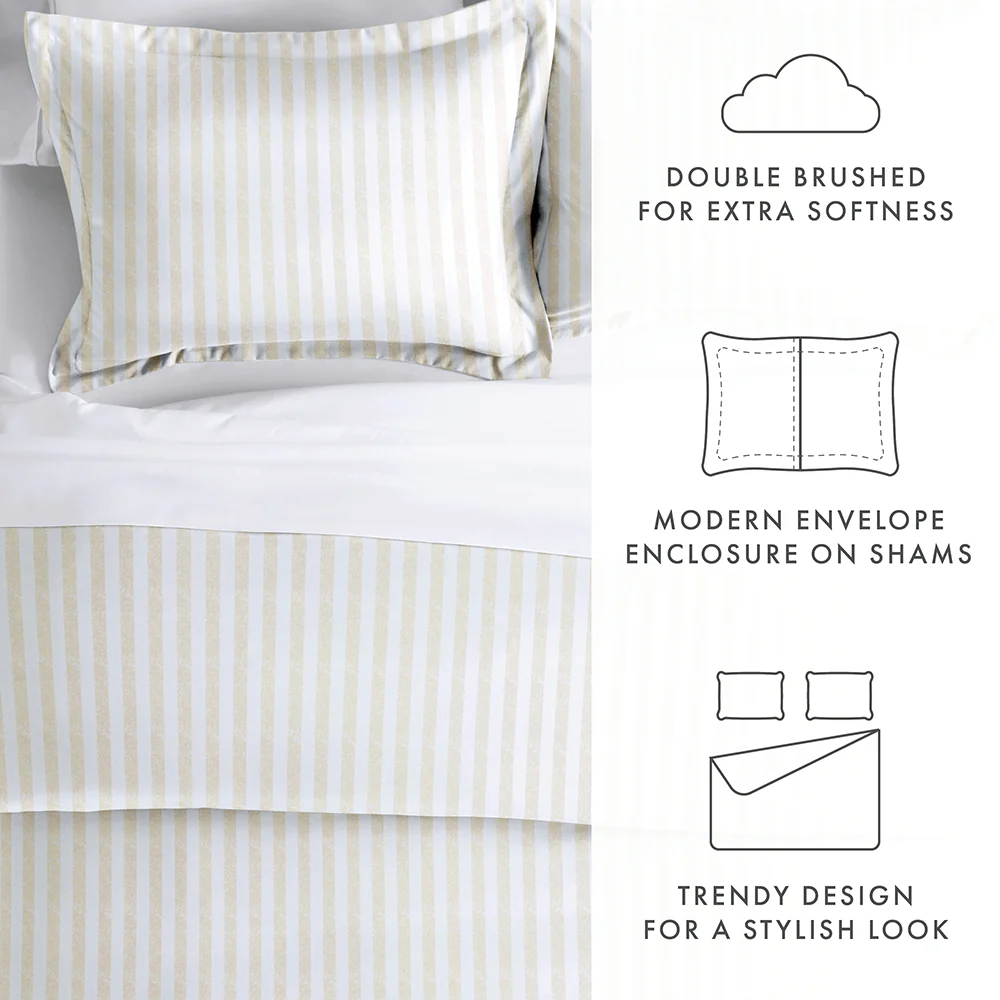 Rugged Stripes Pattern 3-Piece Duvet Cover Set - Image 52