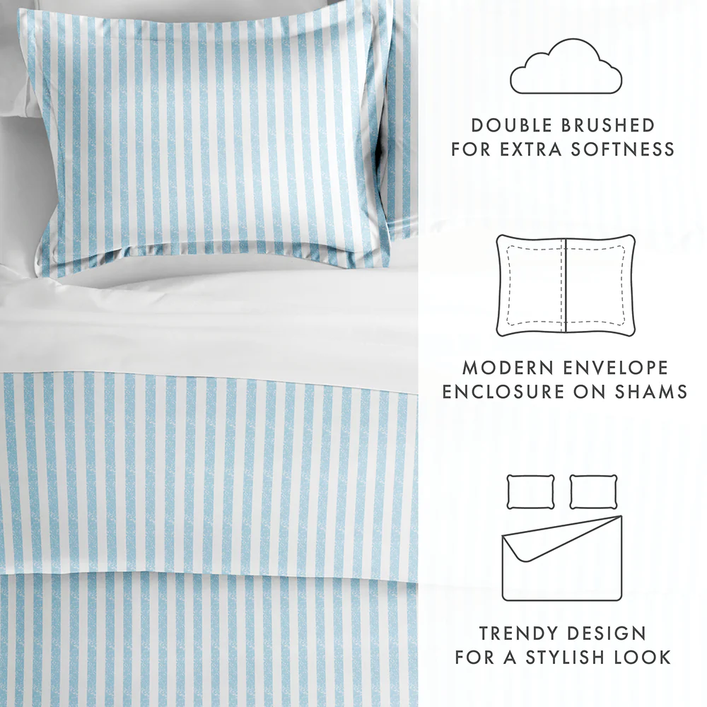 Rugged Stripes Pattern 3-Piece Duvet Cover Set - Image 54