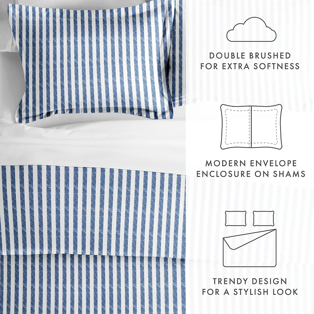 Rugged Stripes Pattern 3-Piece Duvet Cover Set - Image 55