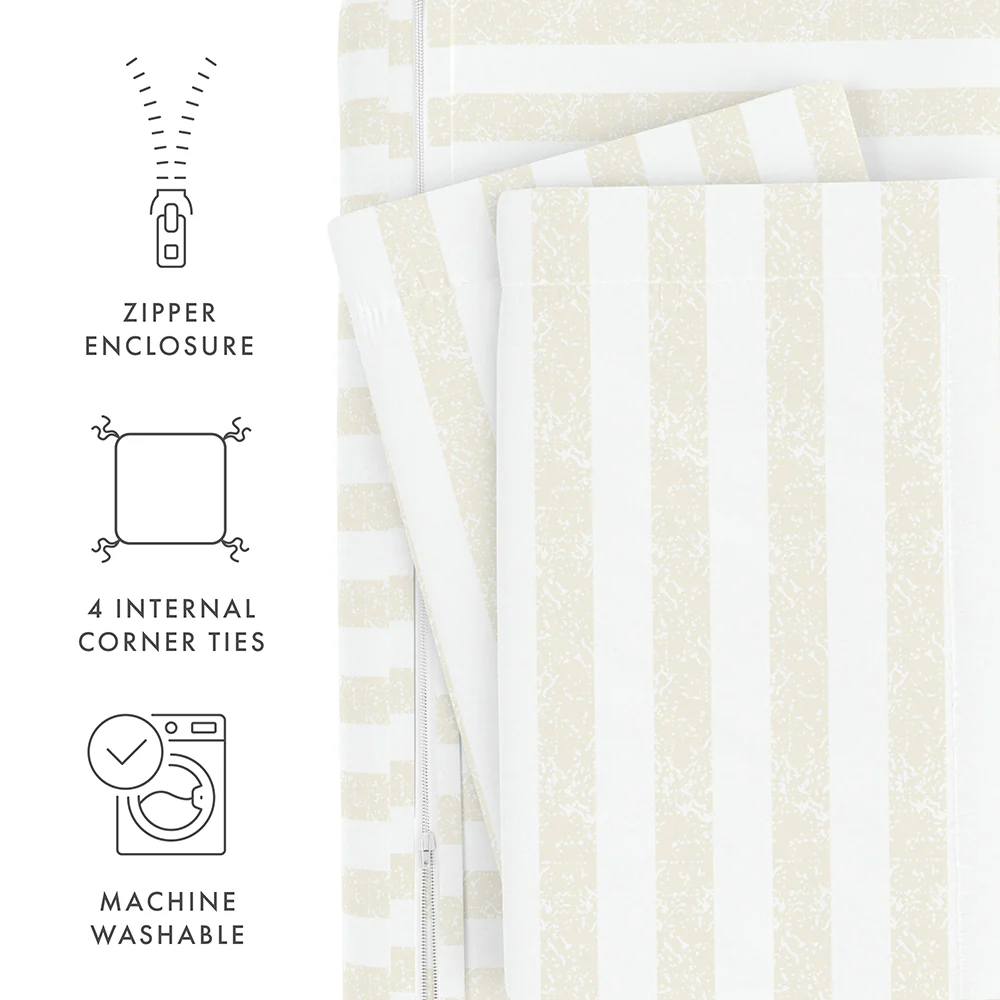 Rugged Stripes Pattern 3-Piece Duvet Cover Set - Image 59